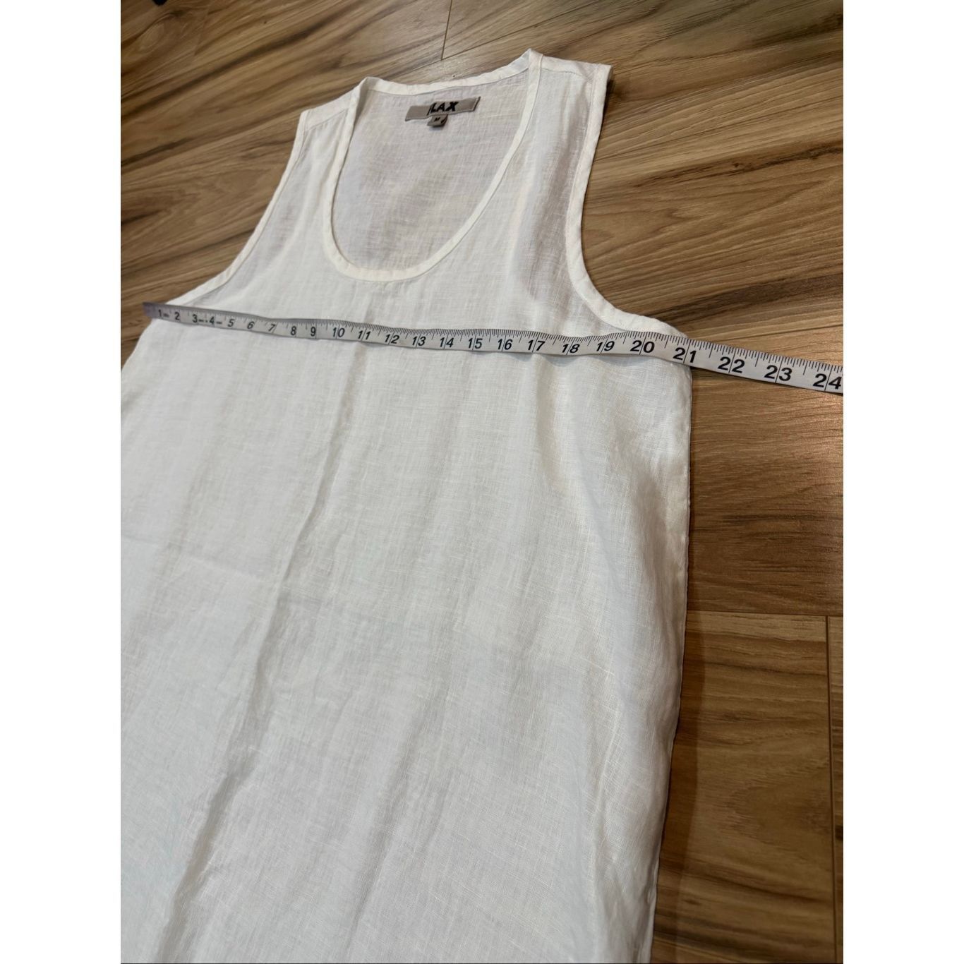 FLAX Flax NWOT white linen maxi sleeveless dress slits size Mediu Size M / US 6-8 / IT 42-44 - 7 Thumbnail