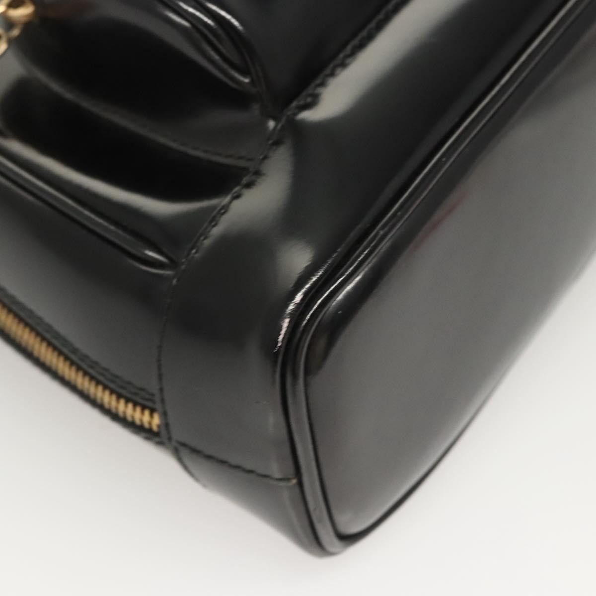 Gucci GUCCI Bamboo Shoulder Bag Enamel Black Gold 007 2113 007 Size ONE SIZE - 10 Thumbnail