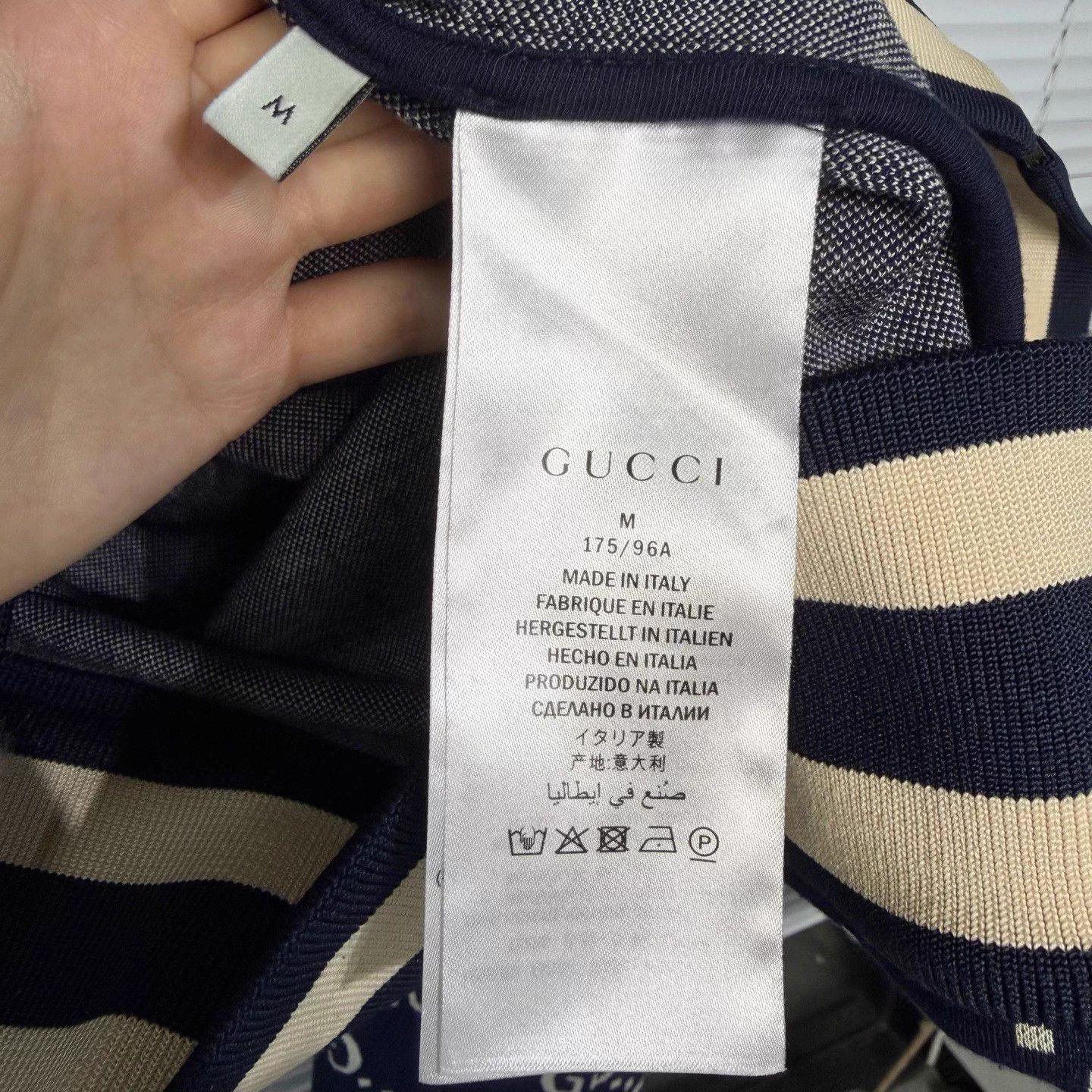 Gucci GUCCI GG Jacquard Logo Track Jacket Navy M Size US M / EU 48-50 / 2 - 4 Thumbnail
