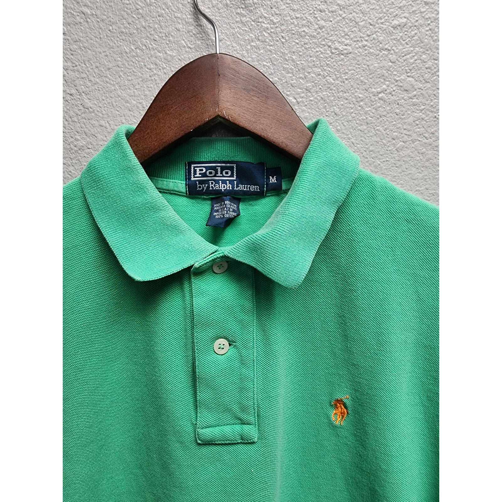 Polo Ralph Lauren Polo Ralph Lauren Green Polo Shirt Medium Casual Preppy Size US M / EU 48-50 / 2 - 2 Thumbnail