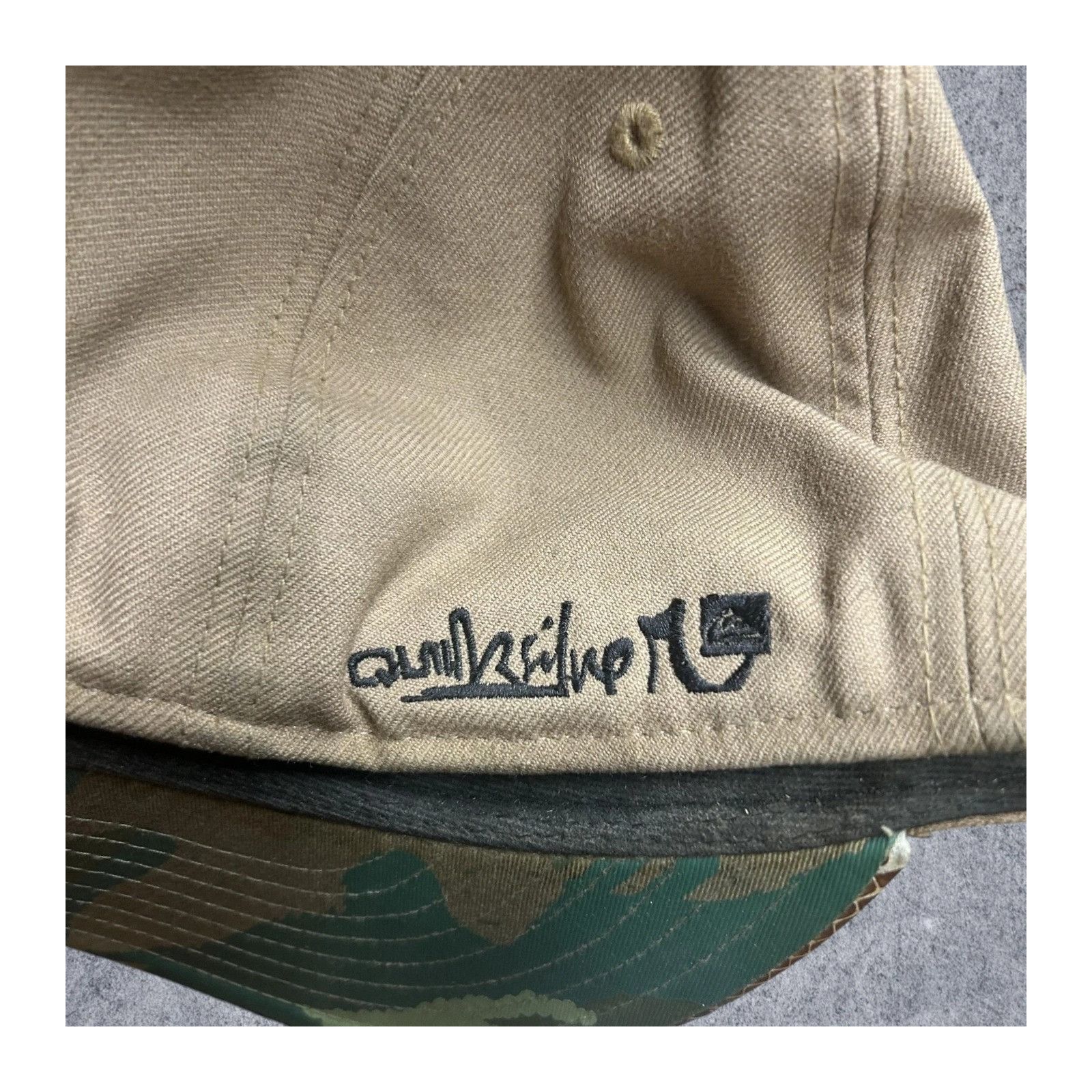 New Era Rare Y2K Quicksilver New Era Brown Faux Leather Hat Camo Size ONE SIZE - 5 Thumbnail