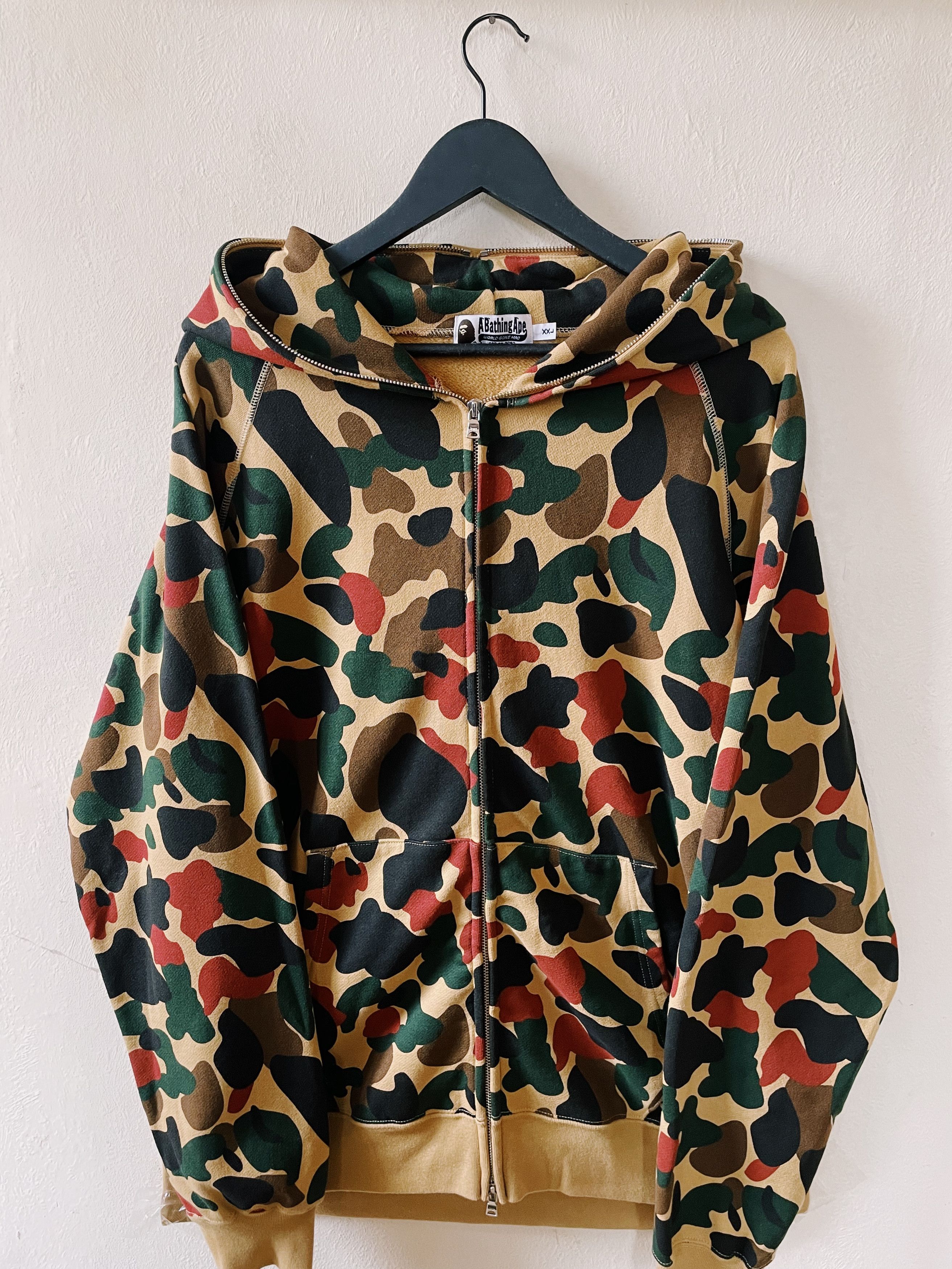 Bape A Bathing Ape Human Camo Full zip Hoodie