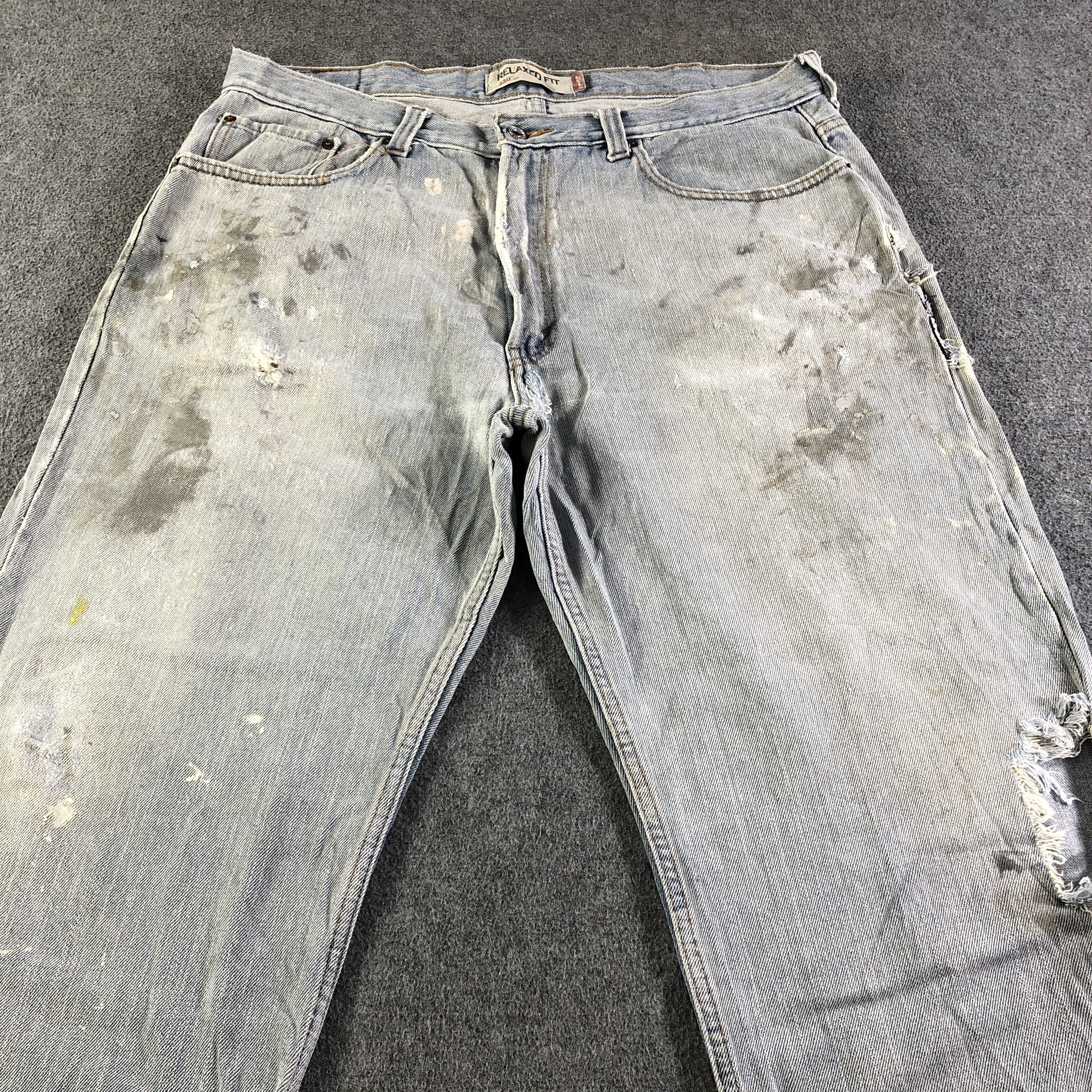 Levi's Vintage Light Wash Levis 550 Jeans-J4372 Size US 39 - 3 Thumbnail