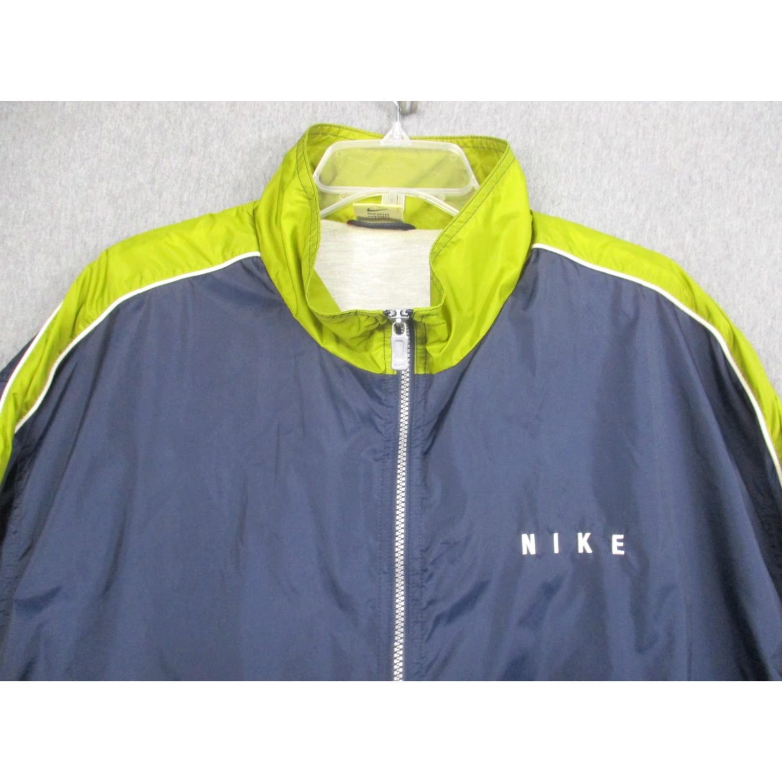 Nike VINTAGE Nike Jacket Mens 2XL Navy Blue Windbreaker Lined Pockets 80s Size US XXL / EU 58 / 5 - 4 Thumbnail
