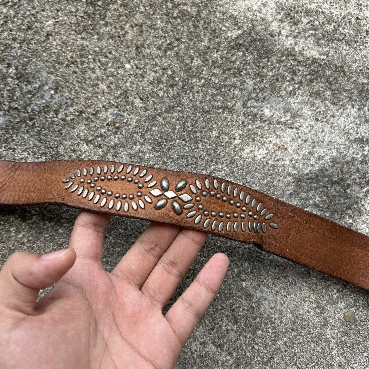 Vintage Vintage studded leather belt (Kapital Style) Size ONE SIZE - 10 Thumbnail