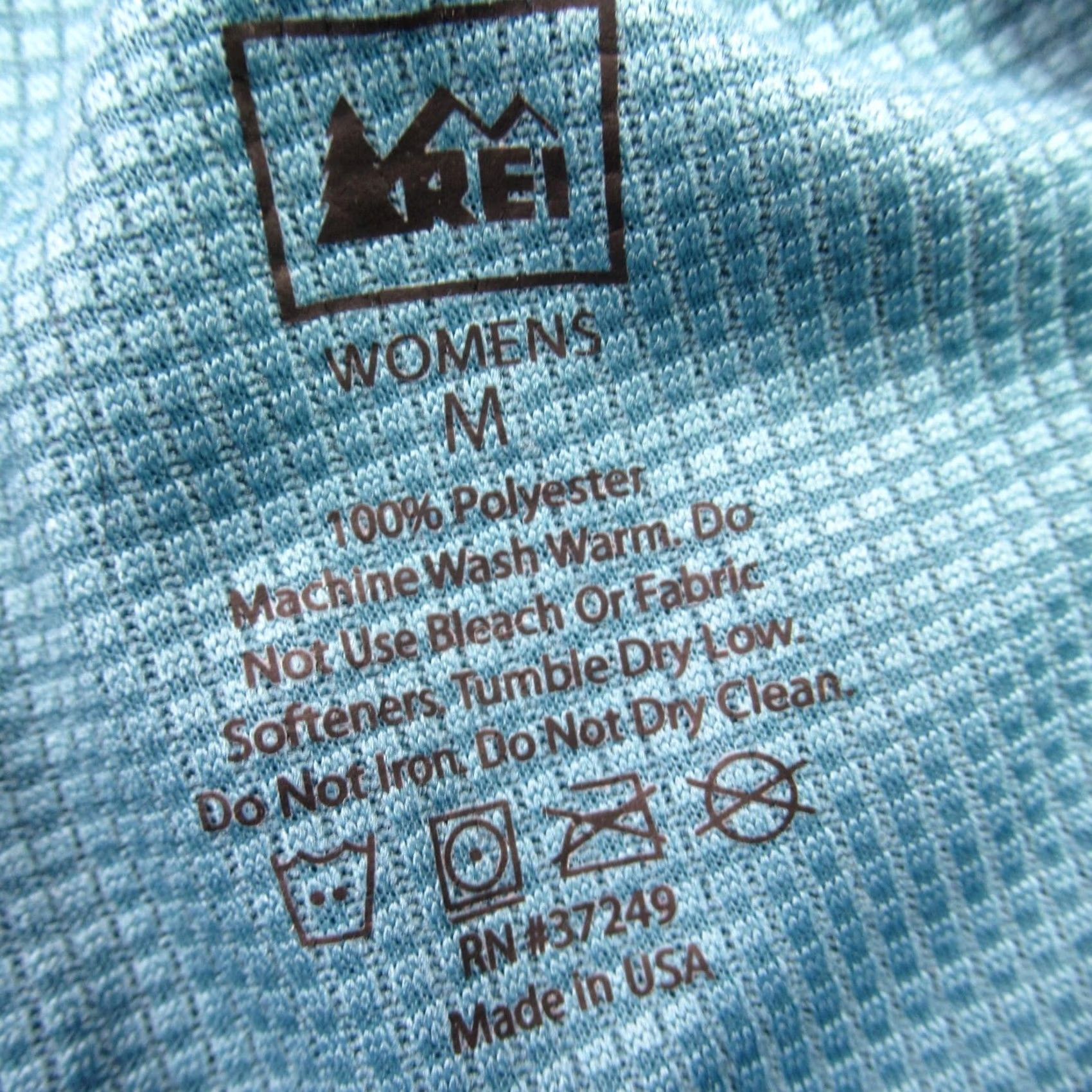 Vintage REI Ankle Womens M Blue Leggings Straight Leg Casual Stretch Gym Lightweight Size 32" / US 10 / IT 46 - 3 Thumbnail