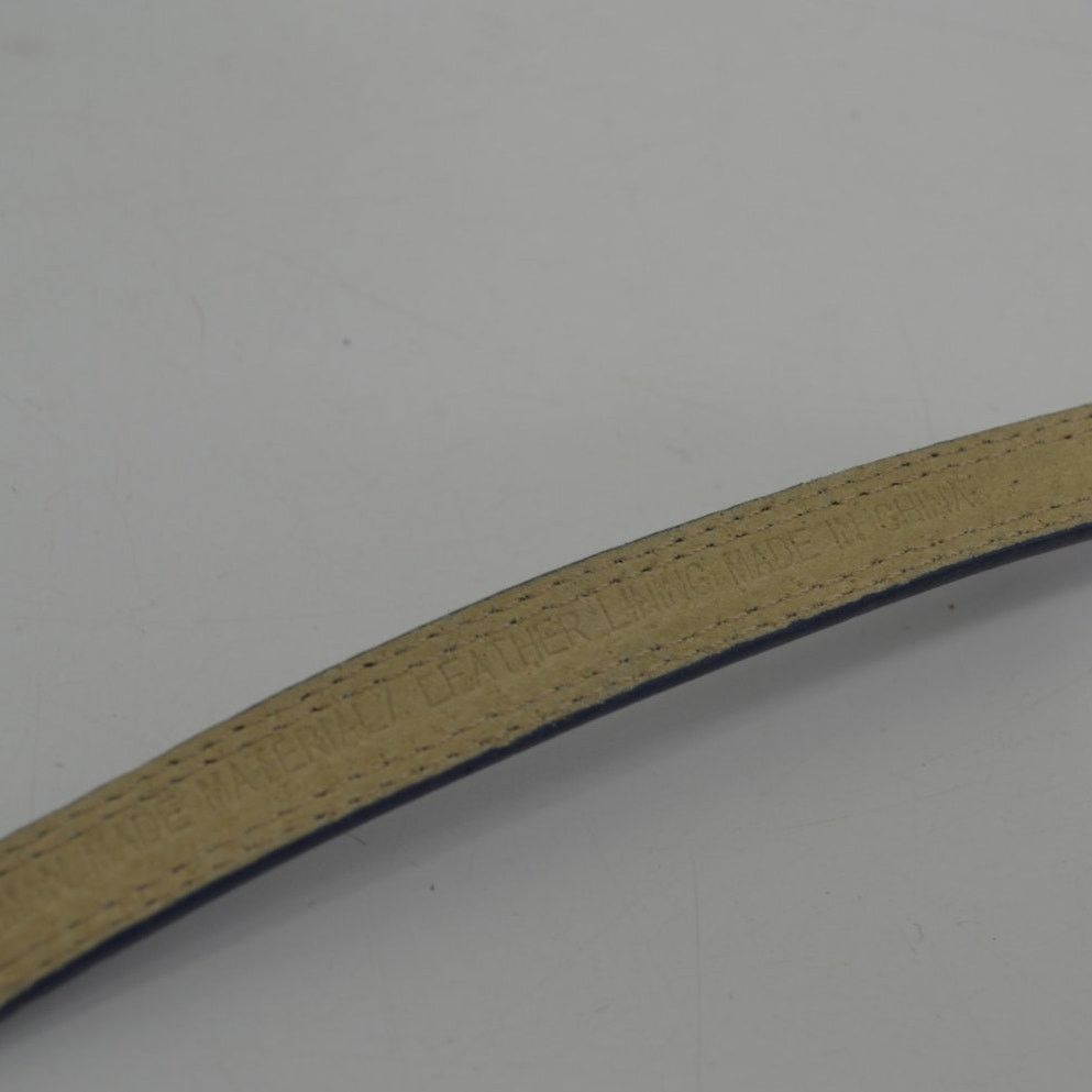 Other Navy Blue Skinny Dress Belt Faux Leather Minimalist Large Size ONE SIZE - 5 Thumbnail