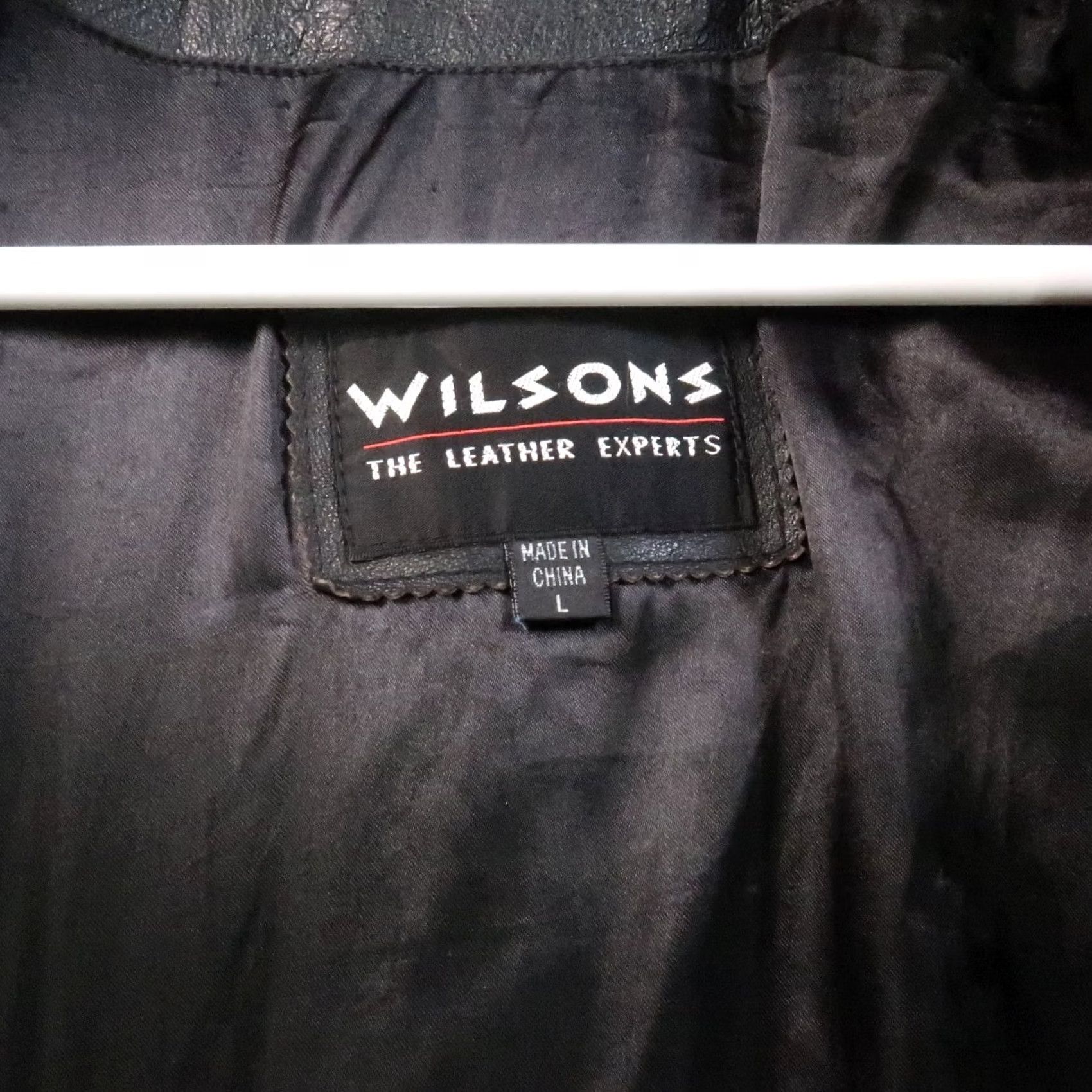 Vintage VINTAGE Wilsons Leather Jacket Mens Large Full Zip Insulated Black Size US L / EU 52-54 / 3 - 5 Thumbnail