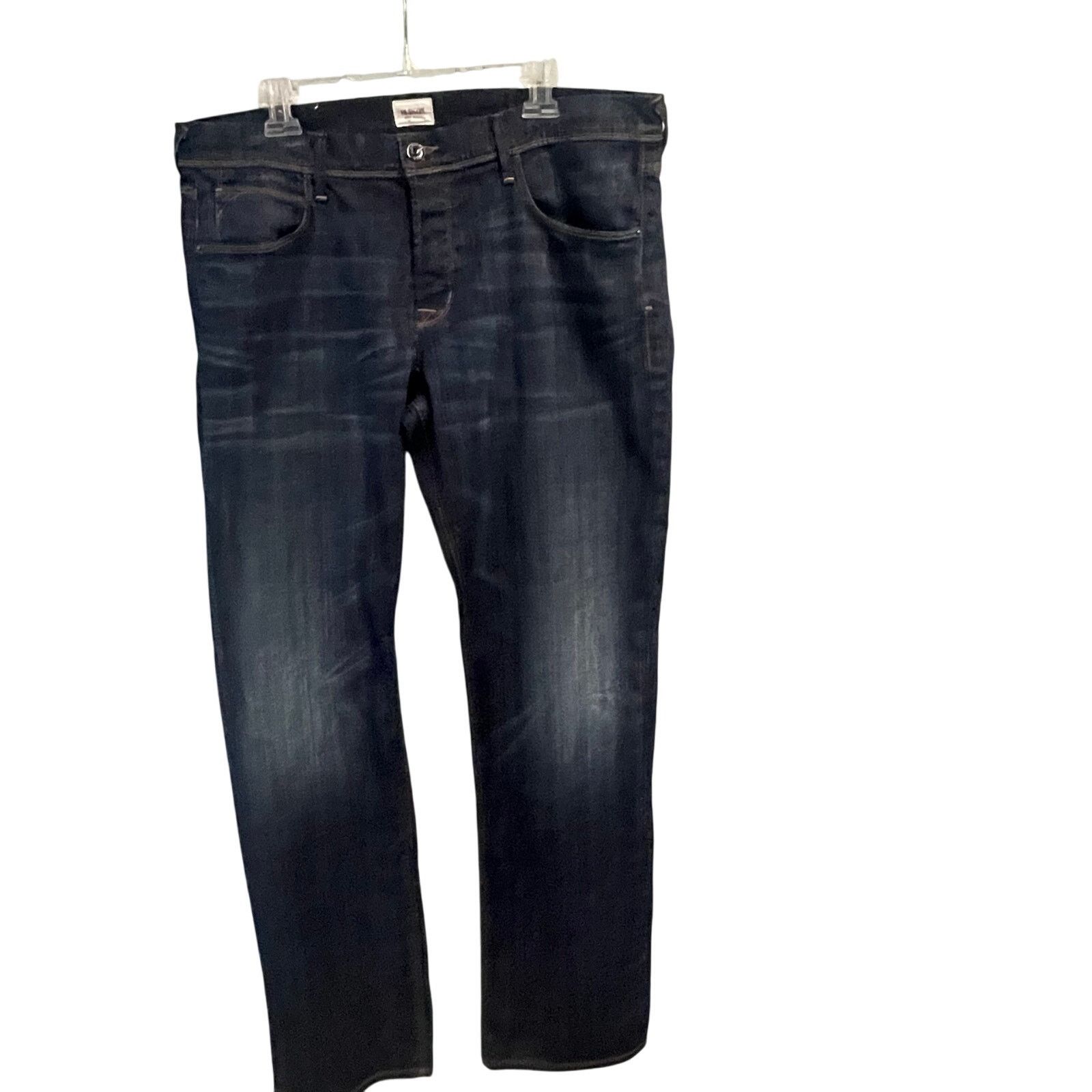 Hudson Hudson Harper Button Fly Mens Jeans Sizes 38 Dark Wash Size US 38 / EU 54 - 1 Thumbnail