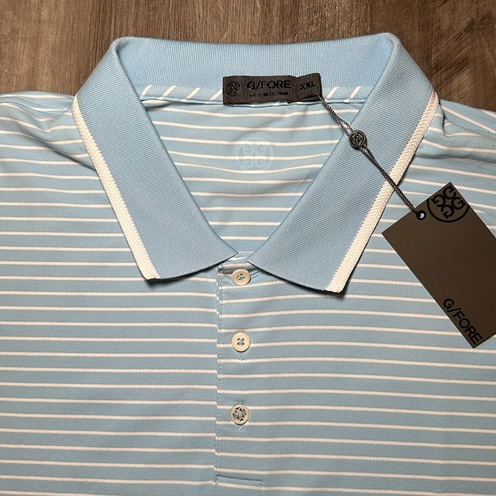 G/FORE G/Fore Perforated Stripe Tech Modern Polo - 2XL Size US XXL / EU 58 / 5 - 6 Thumbnail