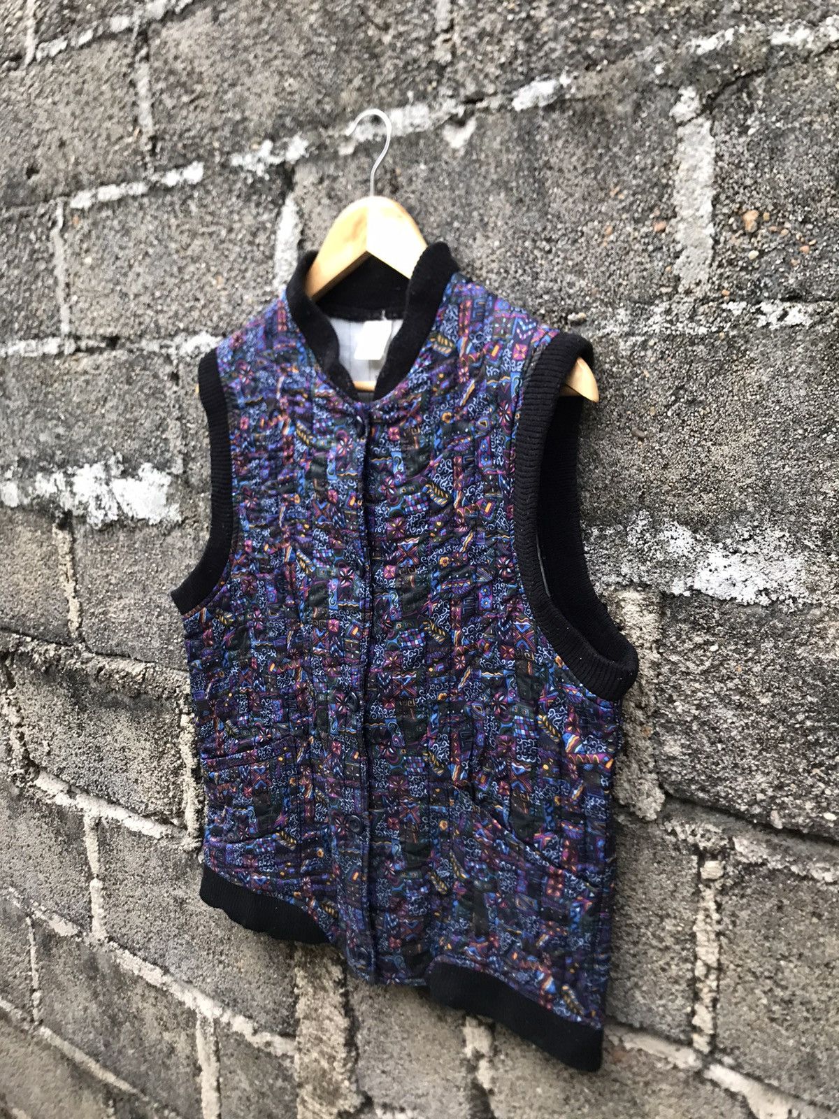 Japanese Brand × Vintage Vintage Ajrakh Block Quilted Vest Size US M / EU 48-50 / 2 - 3 Thumbnail