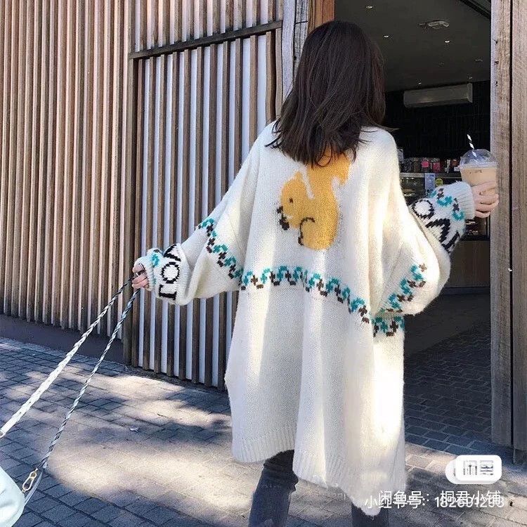 Loewe Loewe Green deer pattern long sleeve horsehair sweater Size XS / US 0-2 / IT 36-38 - 4 Thumbnail