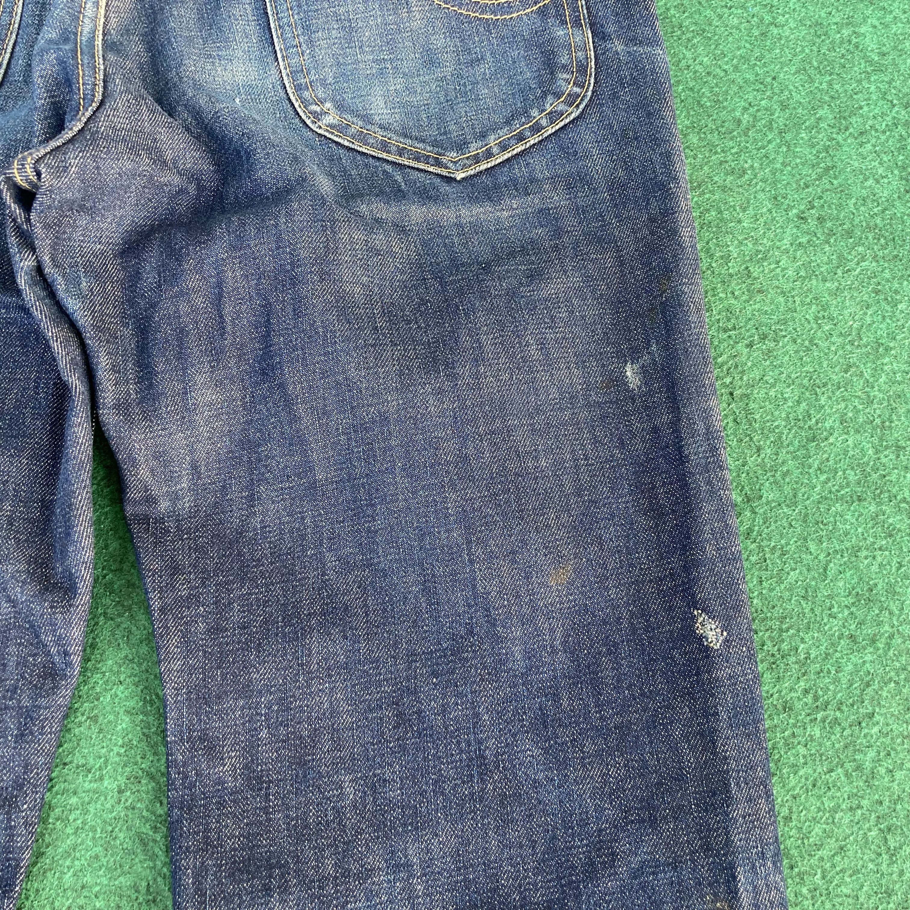 Lee Vtg Lee Riders Denim Bootcut Flare Grunge Jeans Size US 31 - 10 Thumbnail