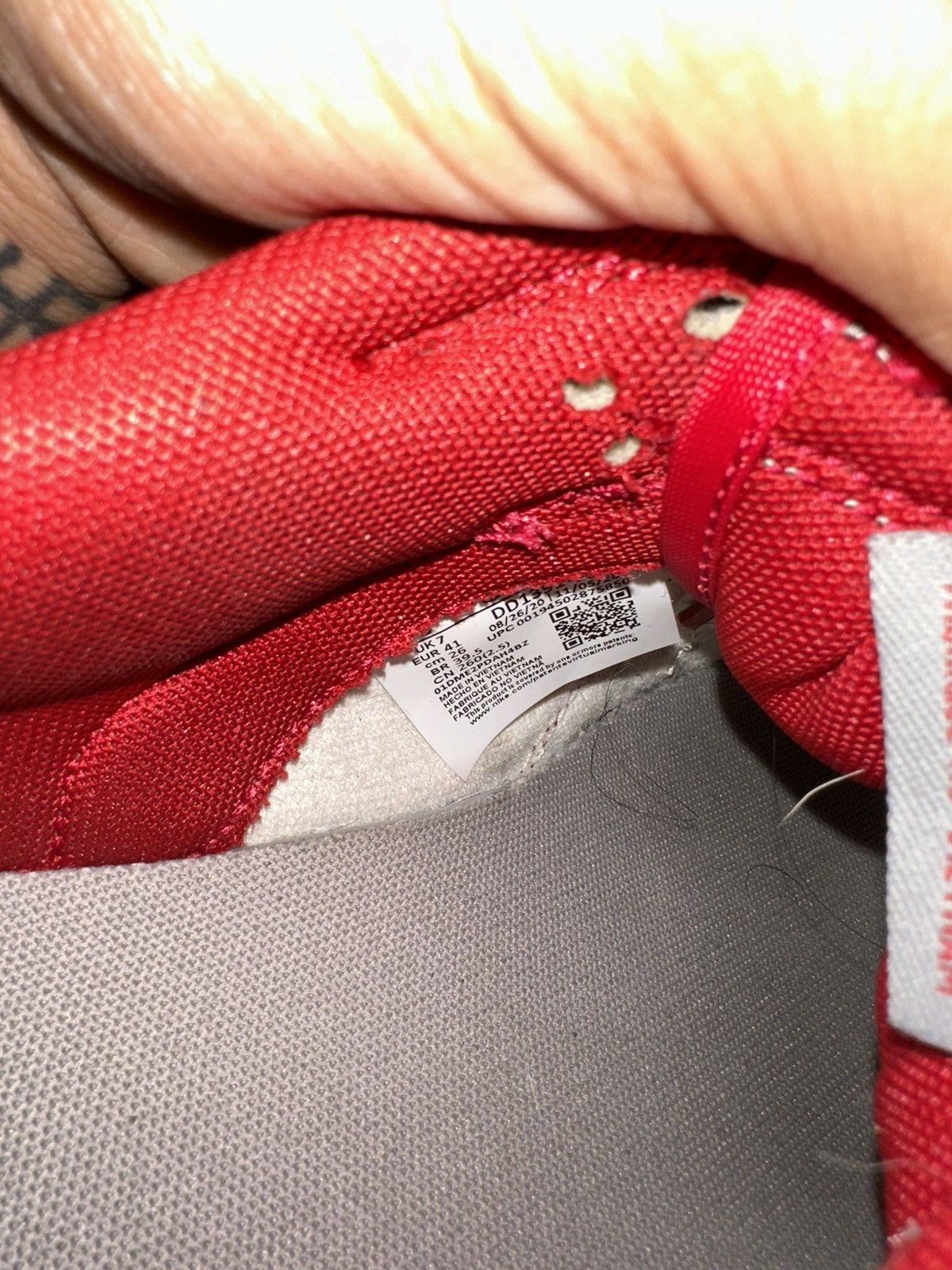 Nike × Vintage Size 8 - Nike Dunk Low SP UNLV 2021 Size US 8 / EU 41 - 8 Thumbnail