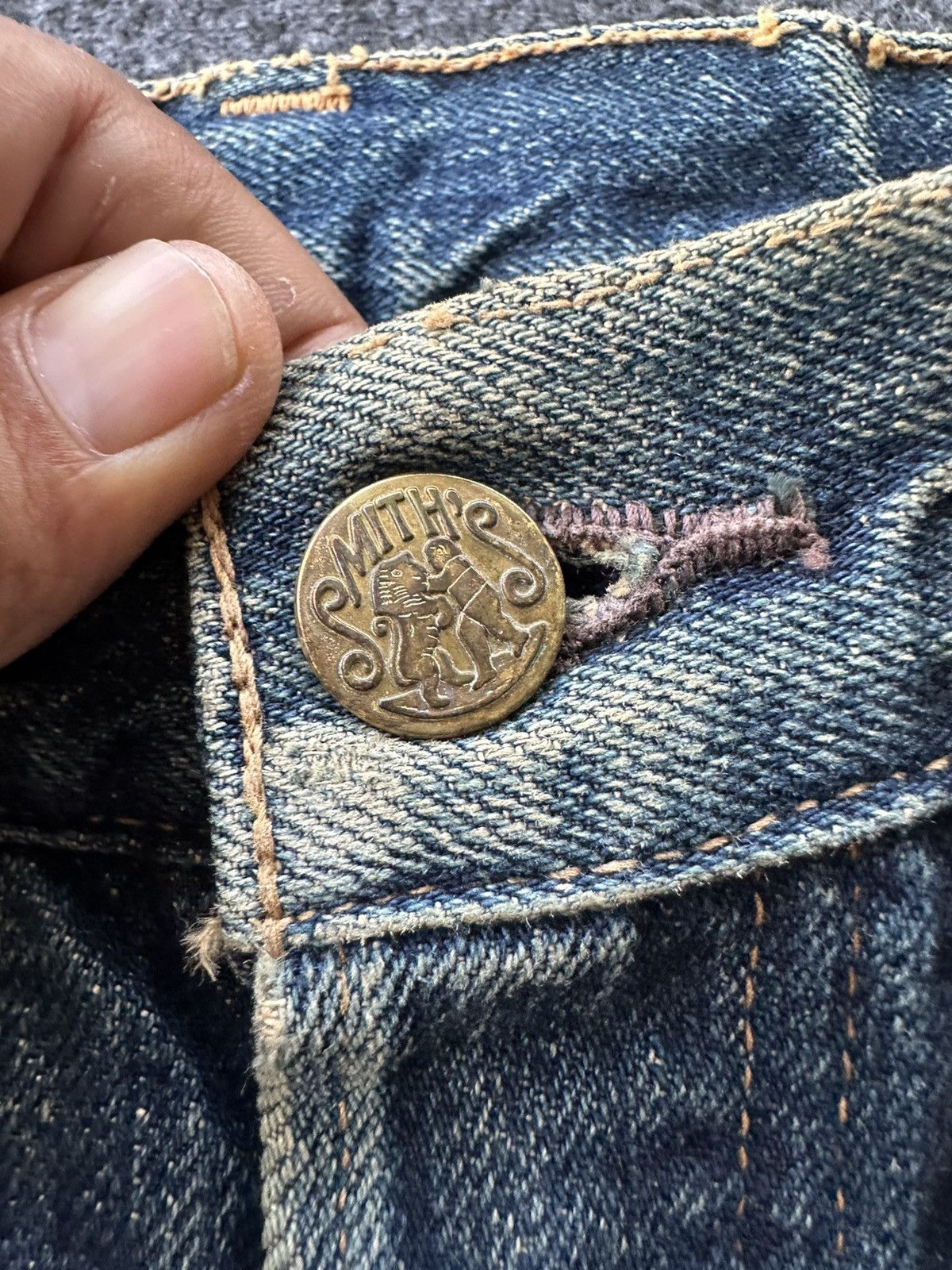 Vintage Smith’s Worn Distressed Rare Denim D141