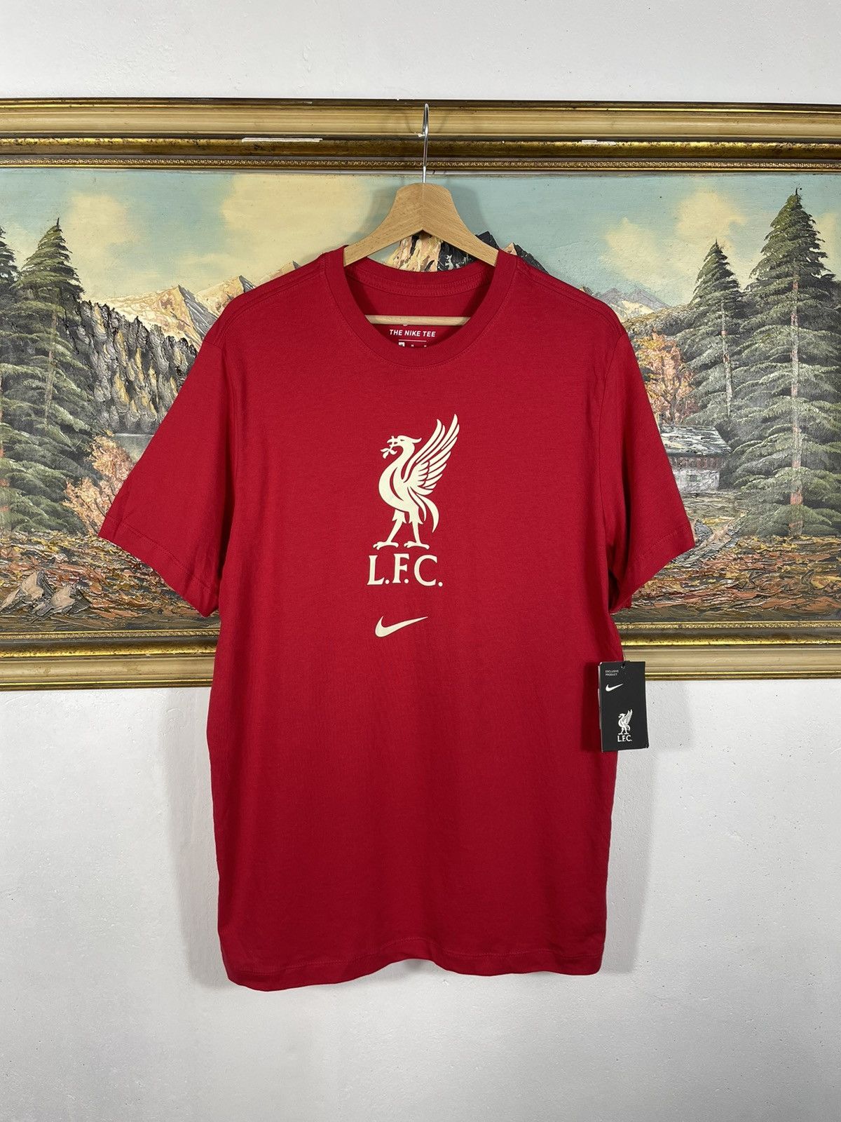 Nike Nike Liverpool FC Center Swoosh T-shirt Tees Soccer Football Size US M / EU 48-50 / 2 - 1 Thumbnail
