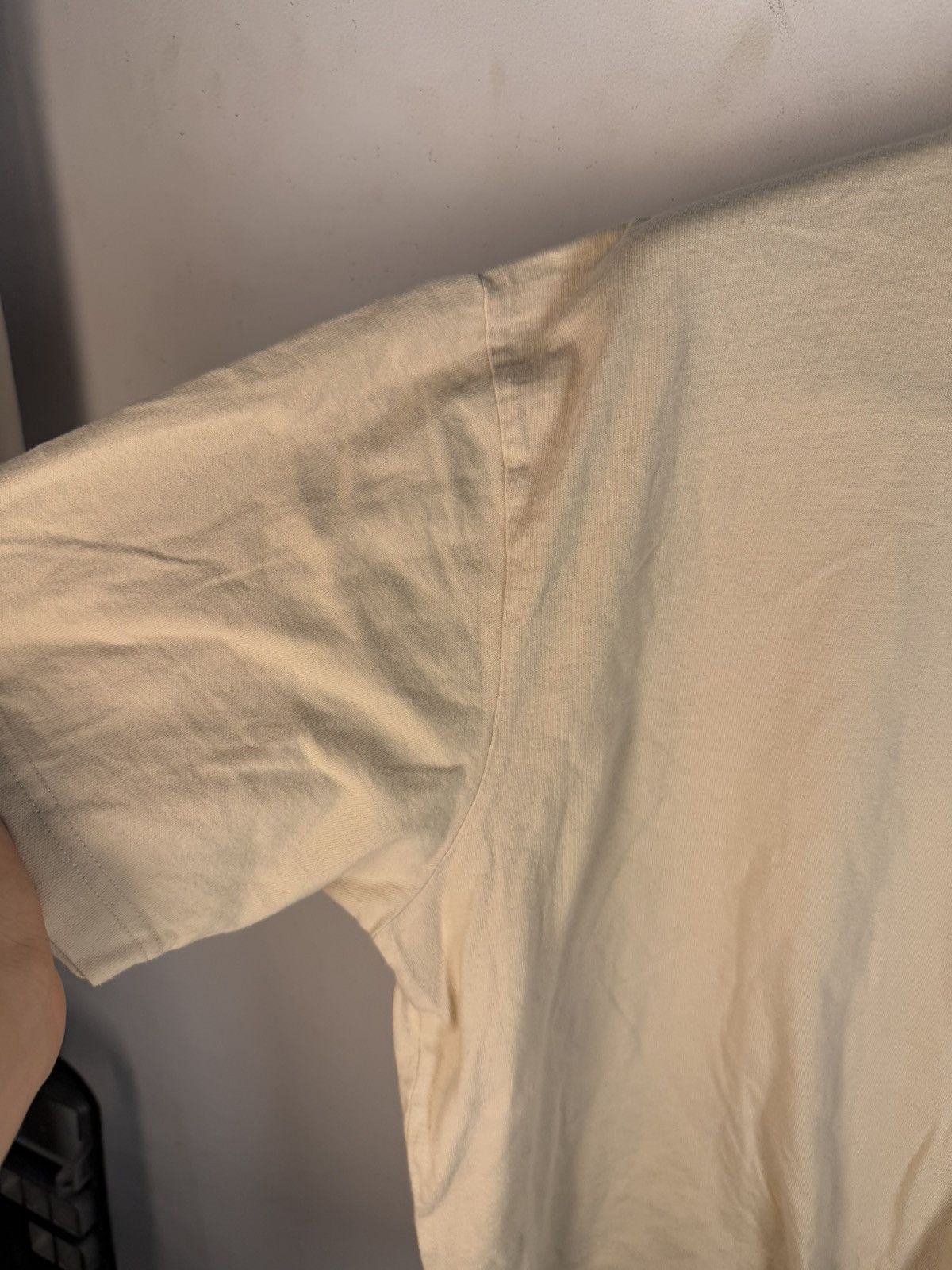 Yves Saint Laurent 90s YSL T-Shirt Beige Size US L / EU 52-54 / 3 - 10 Thumbnail