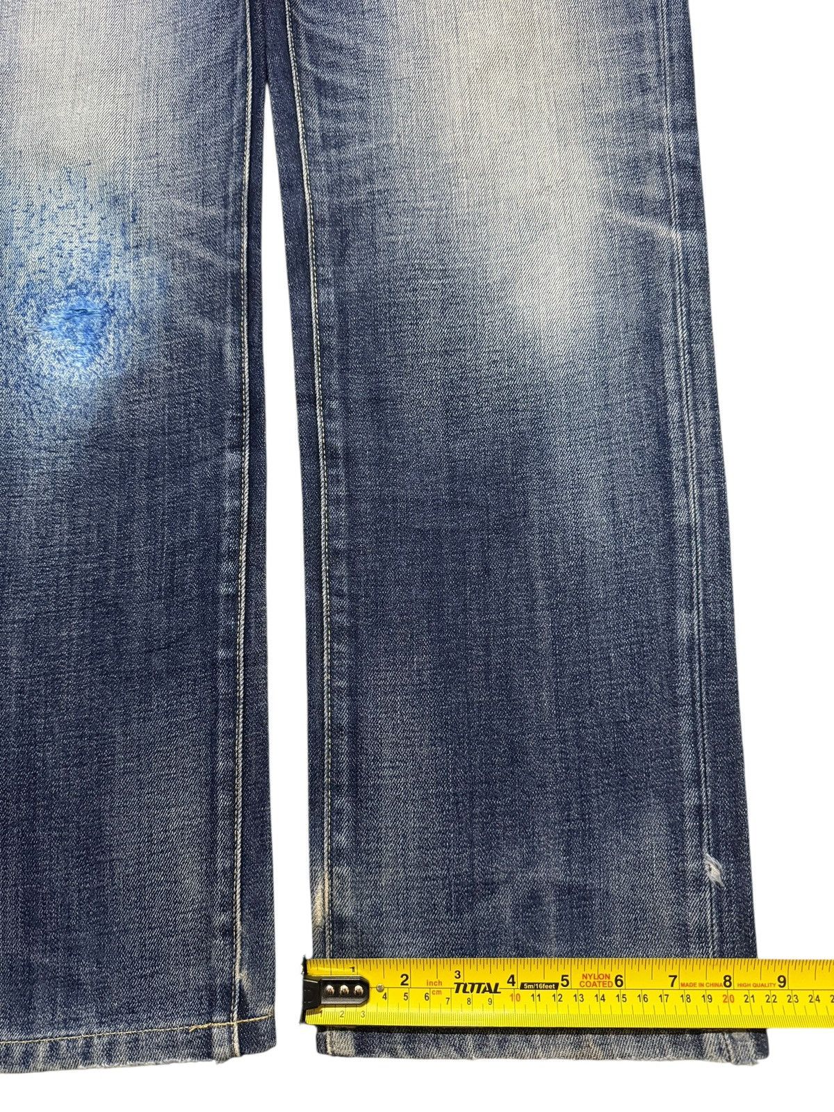 Uniqlo Vintage Y2K Japanese Uniqlo Blue Faded Wash Wide Leg Loose Size US 35 - 13 Thumbnail