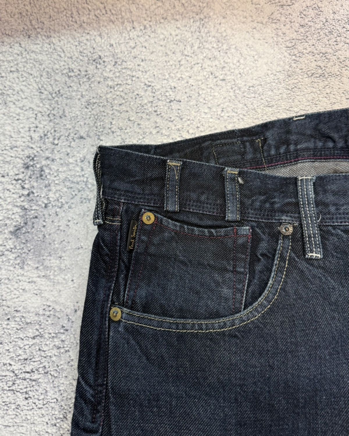 Paul Smith Paul Smith Jeans Cinch Back 34 Indigo Denim Straight Vintage Size US 34 / EU 50 - 7 Thumbnail