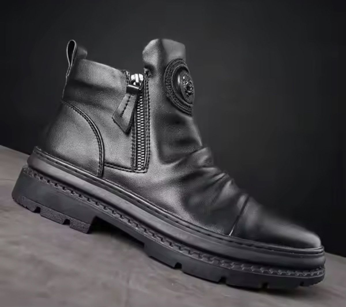 Japanese Brand Pu Leather Ankle Boots Size US 8 / EU 41 - 5 Thumbnail