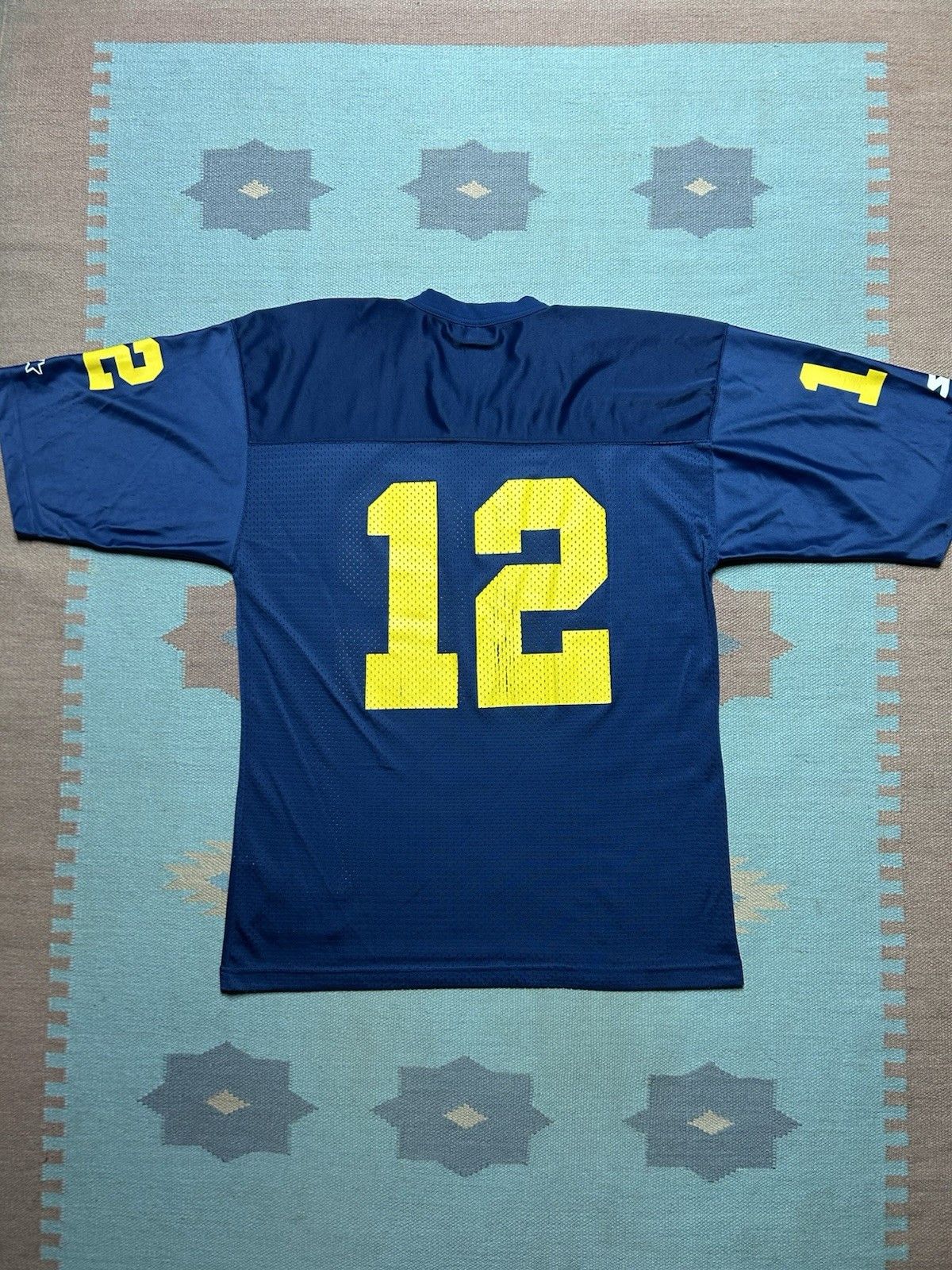 Vintage Vtg football jersey university Michigan wolverines #12 52 XL Size US XL / EU 56 / 4 - 7 Thumbnail