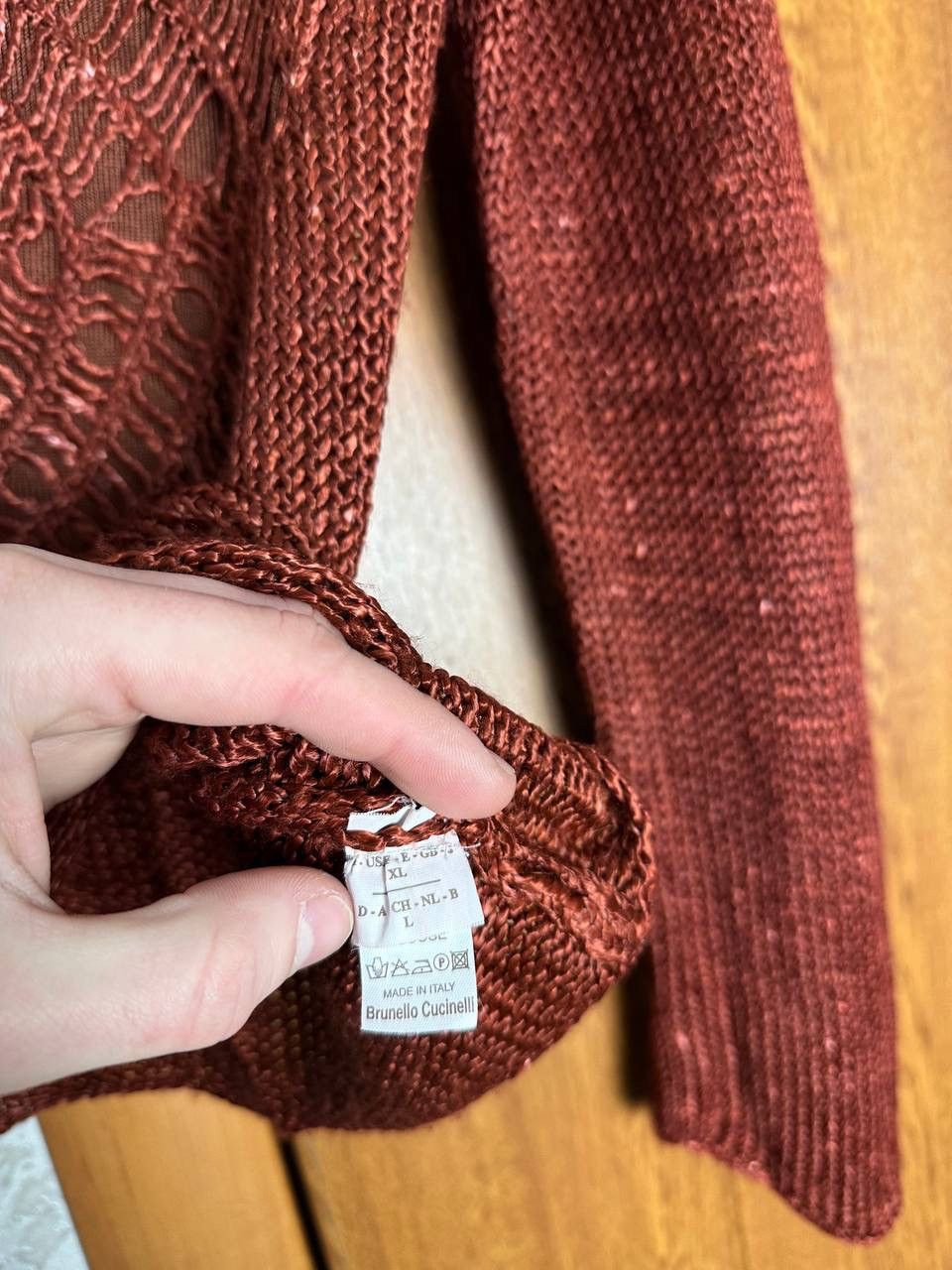 Brunello Cucinelli Brunello Cucinelli Vintage Sculptural Knit Sweater Panel Size XL / US 12-14 / IT 48-50 - 6 Thumbnail