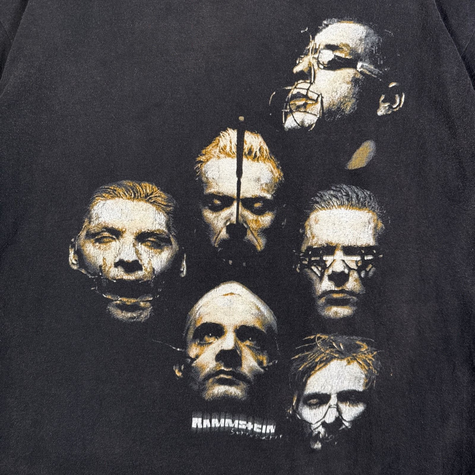 Band Tees Vintage Rammstein Shirt Large Black 90s SEHNSUCHT Tour 1997 Size US L / EU 52-54 / 3 - 2 Thumbnail