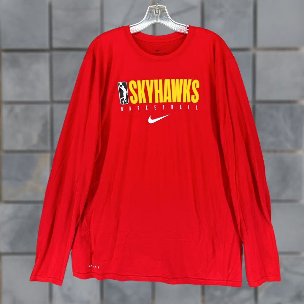Nike Nike Dri-FIT Long Sleeve Shirt College Park Skyhawks NBA G League Red XLT CQ3784 Size US XL / EU 56 / 4 - 1 Thumbnail