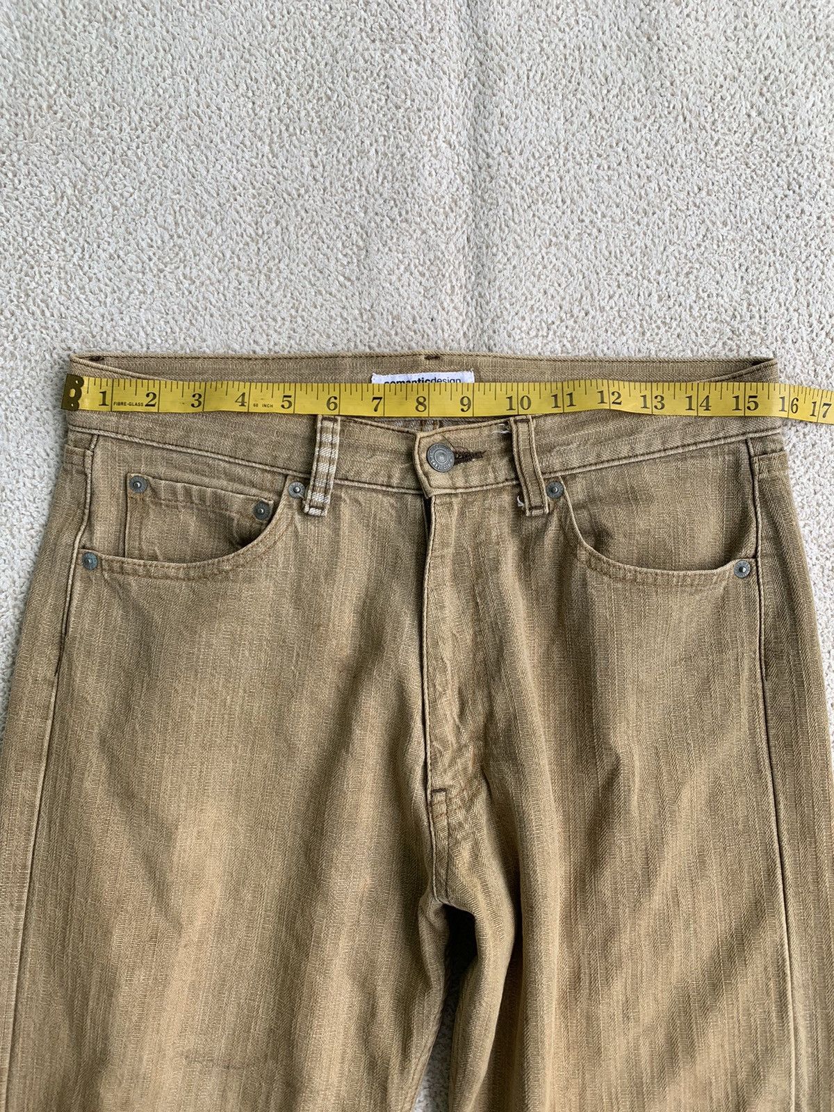 If Six Was Nine × Le Grande Bleu (L.G.B.) × semanticdesign VTG 00s Semantic Design Dirty Washed Denim Pants Size US 30 / EU 46 - 14 Thumbnail