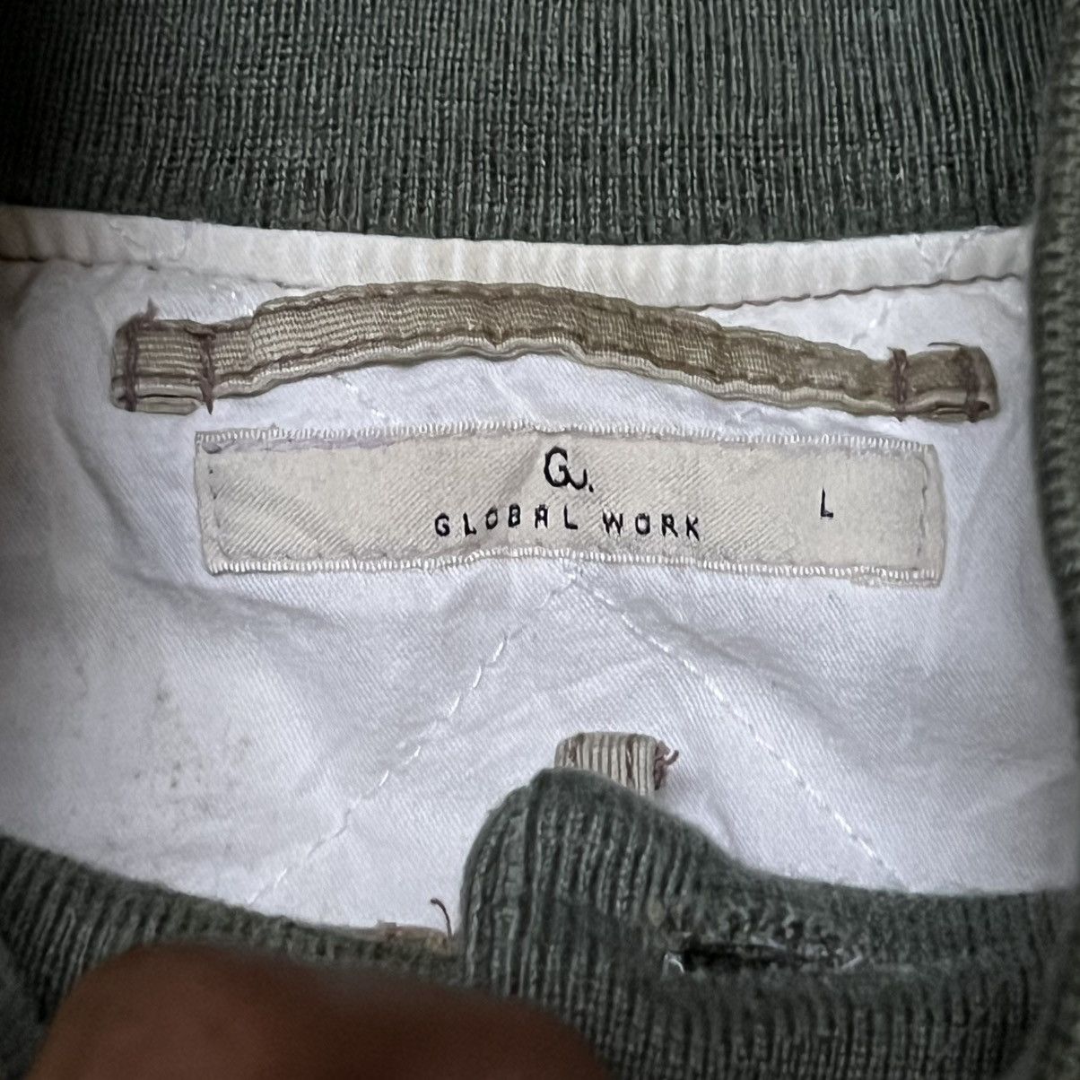 Global Work Global Work USN Military Style Sun Faded Bomber Jacket Size US L / EU 52-54 / 3 - 7 Thumbnail