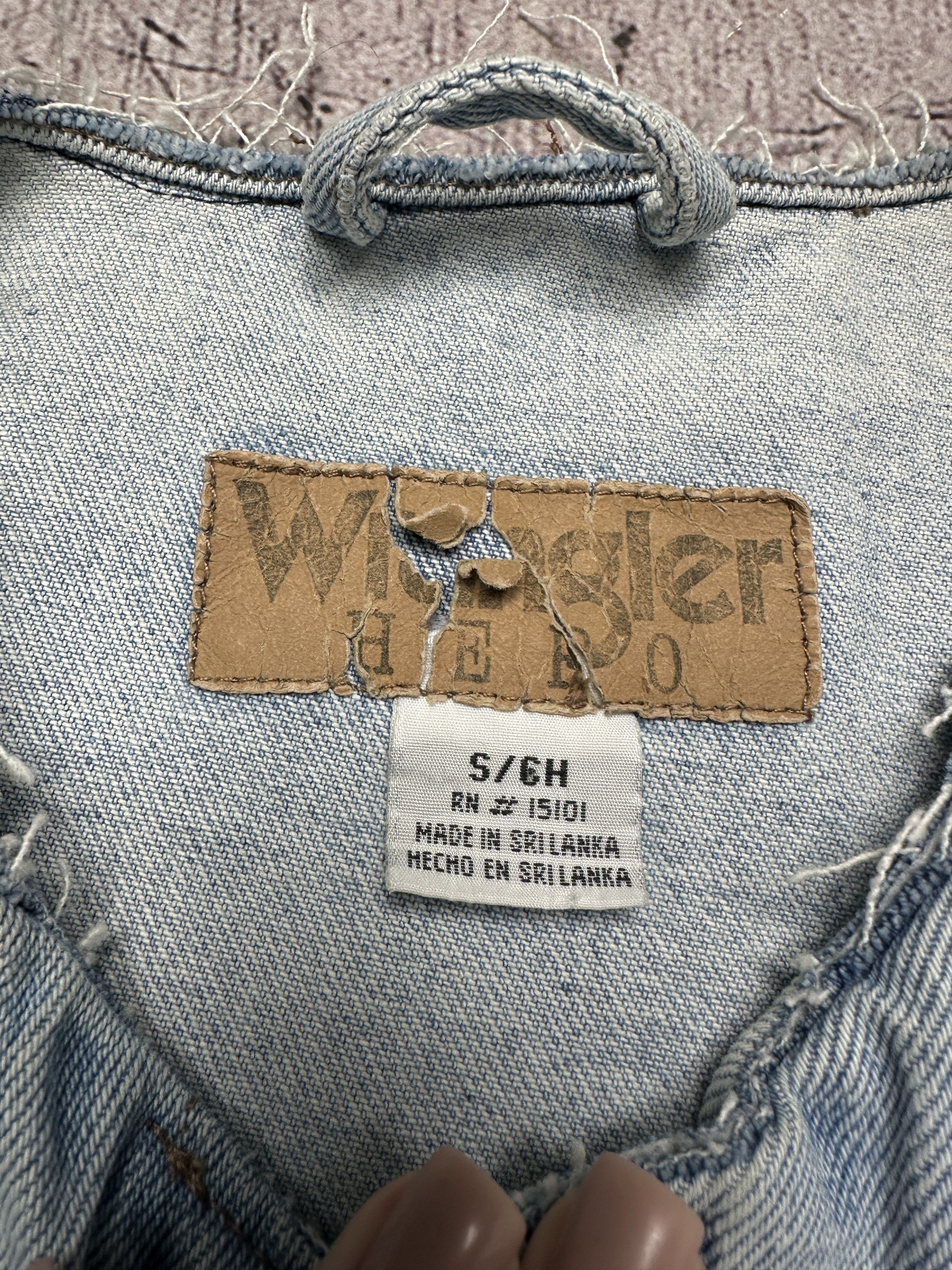 Vintage Wrangler 90s Vintage Mens Denim Vest Size US S / EU 44-46 / 1 - 3 Thumbnail