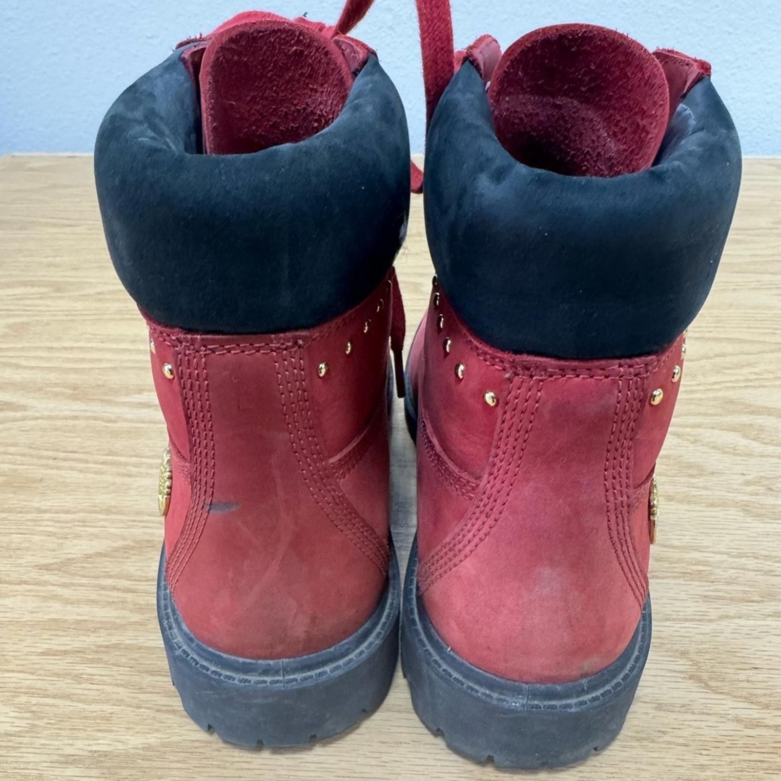 Timberland Timberland Heritage 6" Boots – Red Suede – Size 8 Size US 8 / IT 38 - 2 Thumbnail