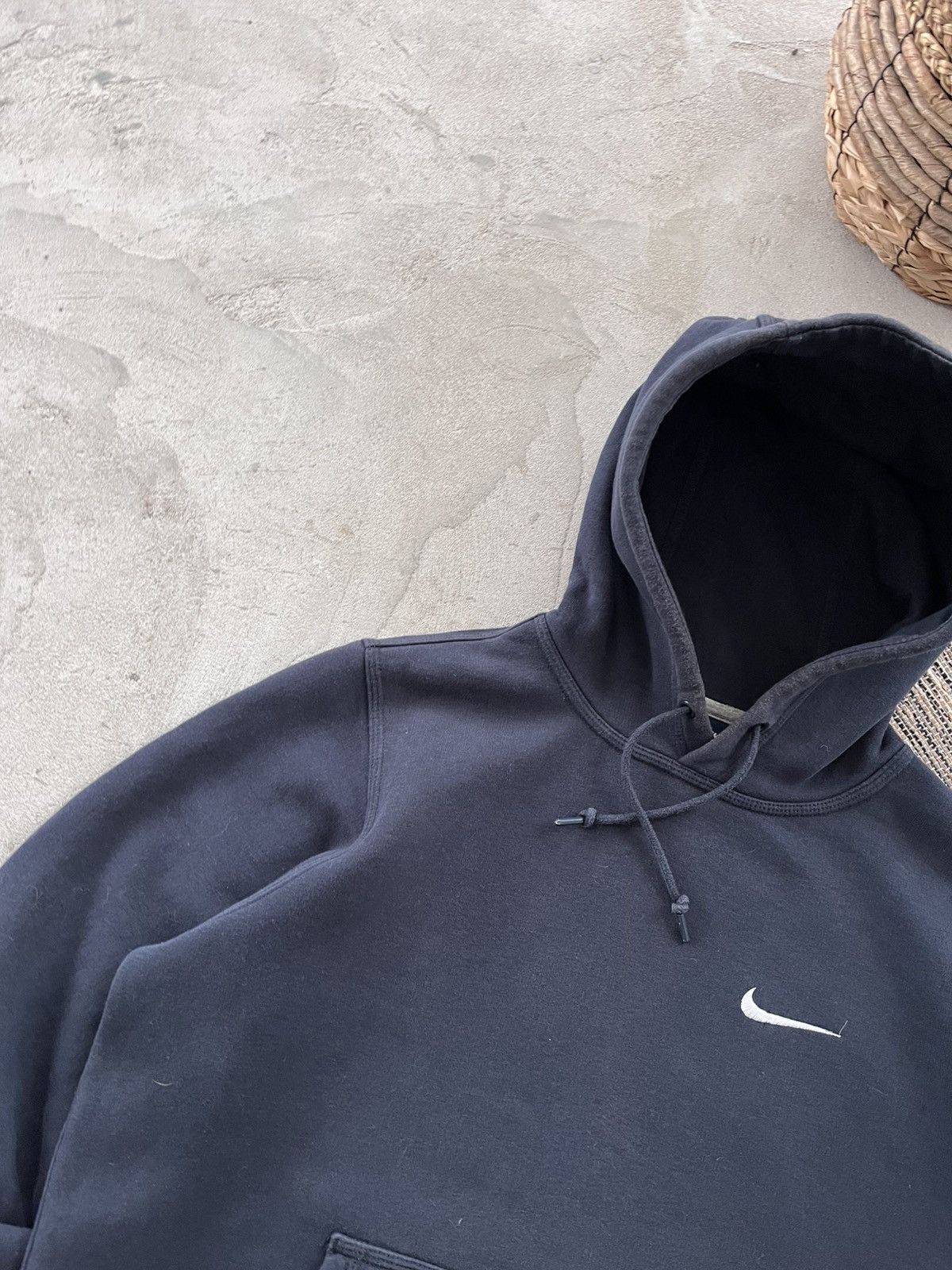 Nike 00s Vintage Nike Hoodie Navy Blue Y2K Blank Small logo Size US S / EU 44-46 / 1 - 3 Thumbnail
