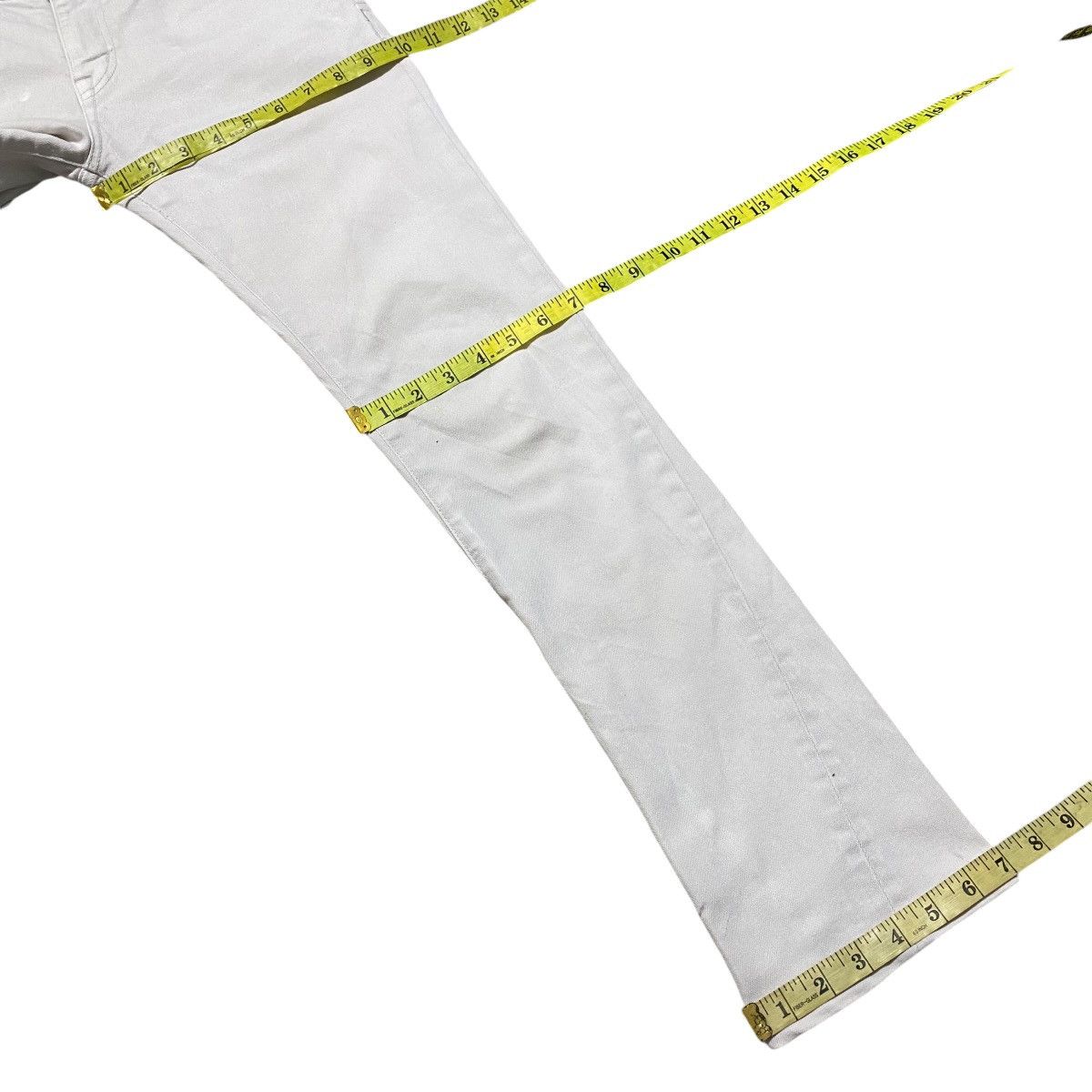 Tornado Mart Tornado Mart White Denim Flare Jeans Size US 28 / EU 44 - 22 Thumbnail