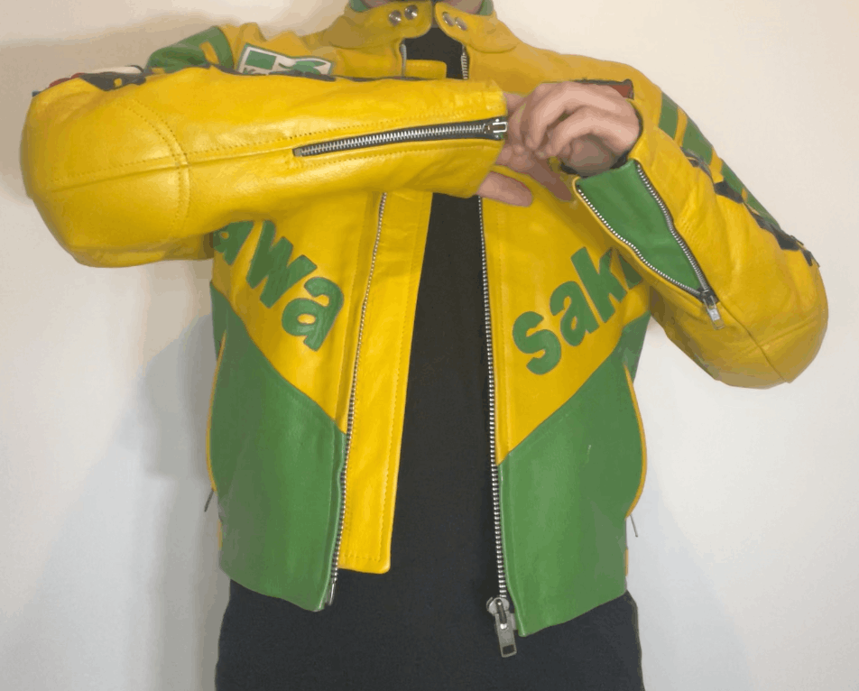 Other Vintage Kawasaki Racing Leather Moto Jacket Brazil Size US S / EU 44-46 / 1 - 12 Thumbnail
