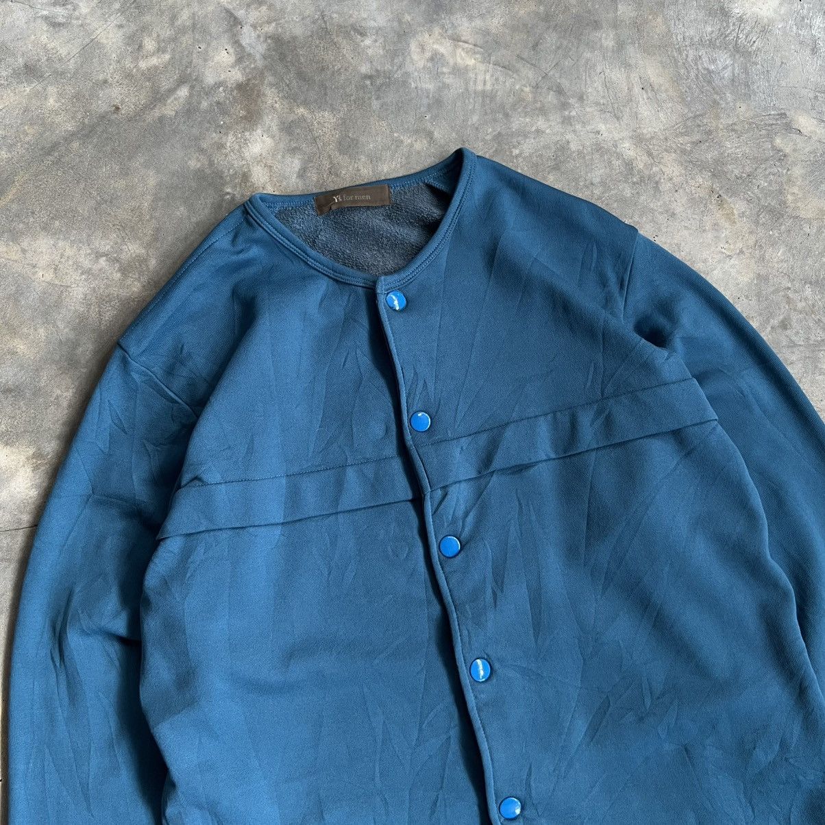 Yohji Yamamoto Vintage Y’s For Men Collarless Snap Button Longsleeve Shirt Size US M / EU 48-50 / 2 - 2 Thumbnail
