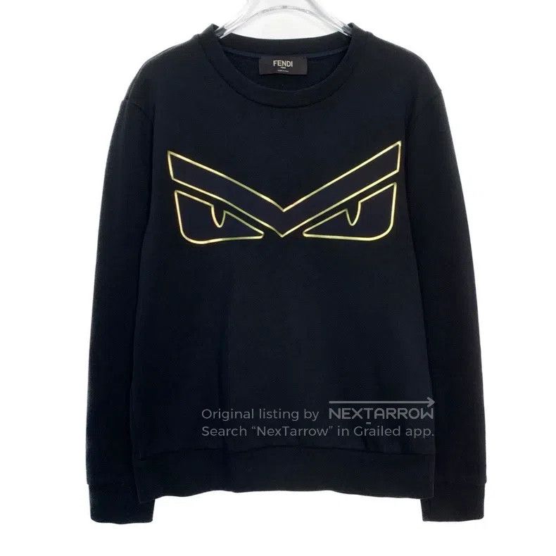 Fendi Fendi Little Monster Eye Round Neck Long Sleeve Sweatshirt Size US XS / EU 42 / 0 - 1 Thumbnail