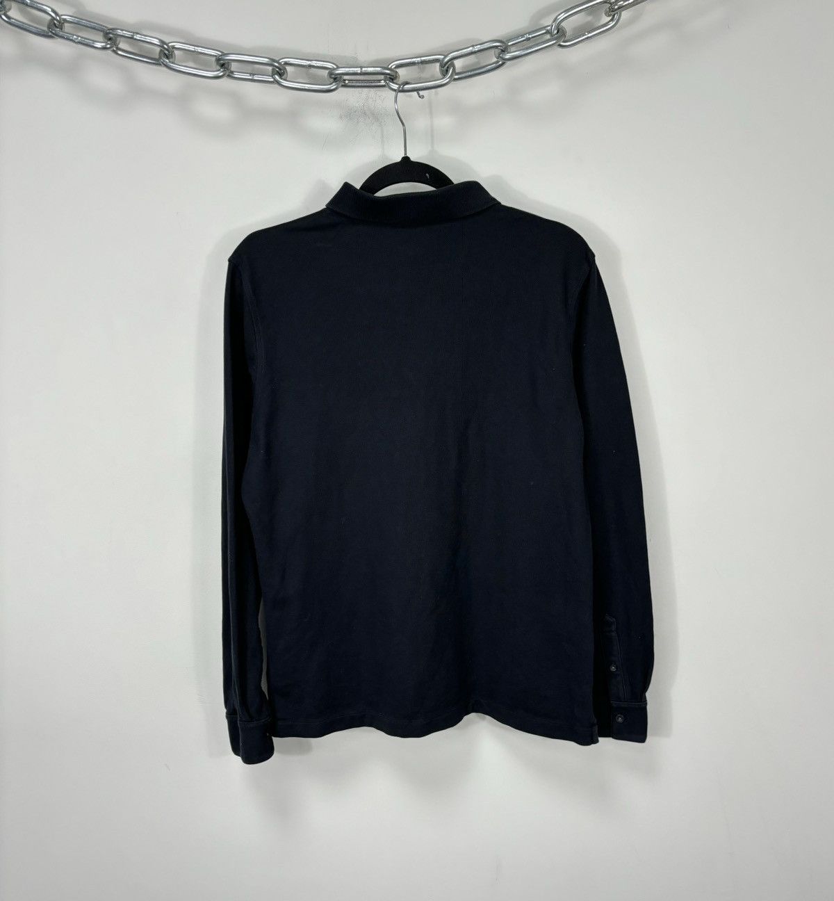 Aquascutum Vintage Aquascutum Classic Black Long Sleeve Polo Shirt Size US M / EU 48-50 / 2 - 11 Thumbnail