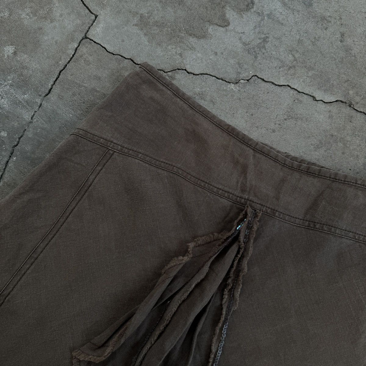 Japanese Brand Vintage Steps Ramie Midi Skirt linen Size 25" / US 0 / IT 36 - 4 Thumbnail