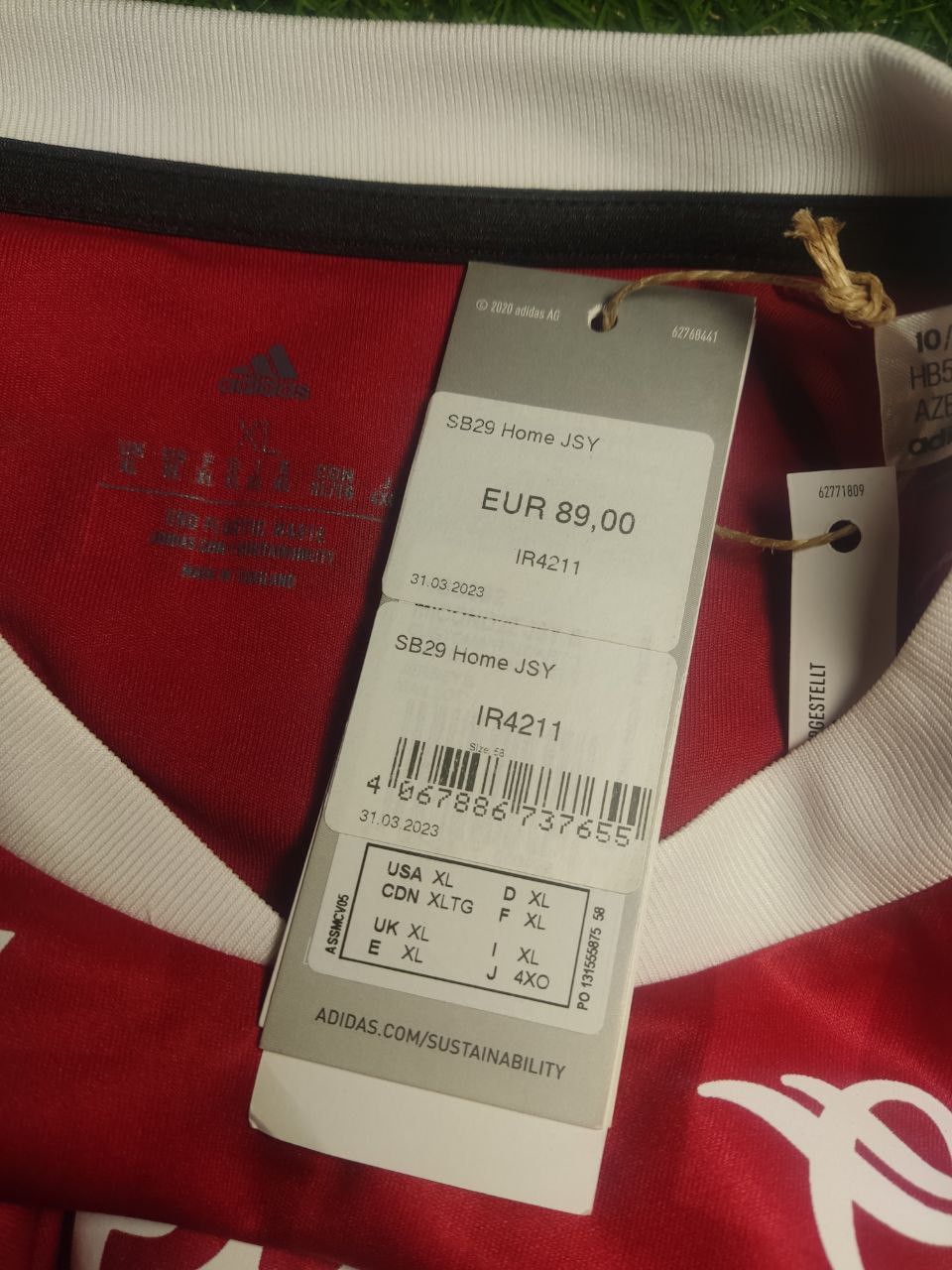 Adidas Stade Brestois Brest 29 2022 SHIRT JERSEY football HB5392 Size US XL / EU 56 / 4 - 4 Thumbnail