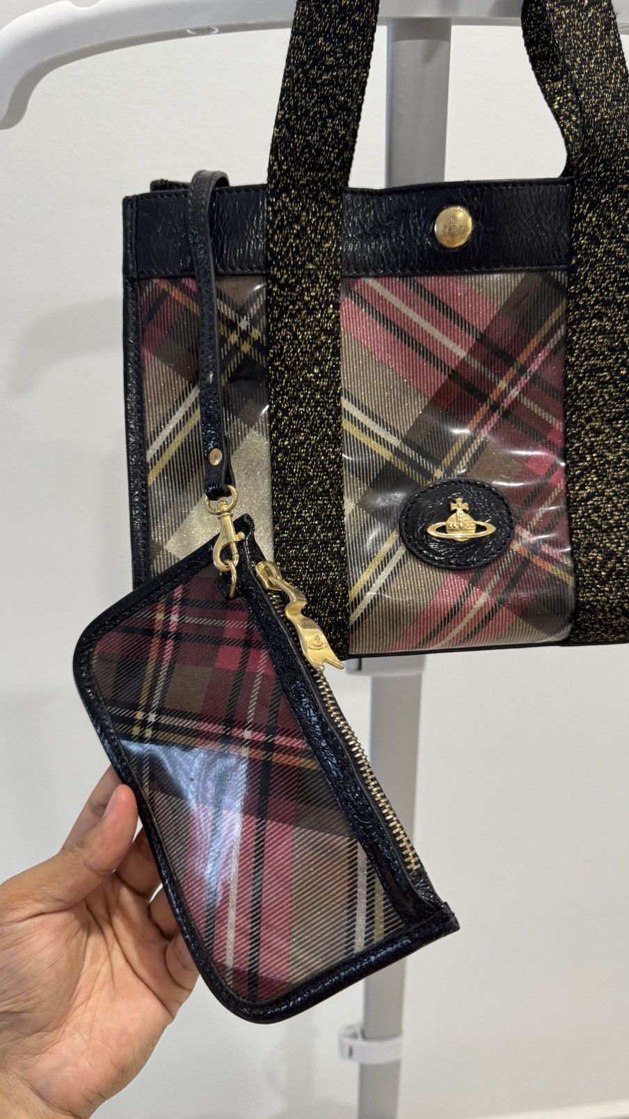 Vivienne Westwood Vivienne Westwood Tartan Tote Bag / Handcarry Size ONE SIZE - 6 Thumbnail
