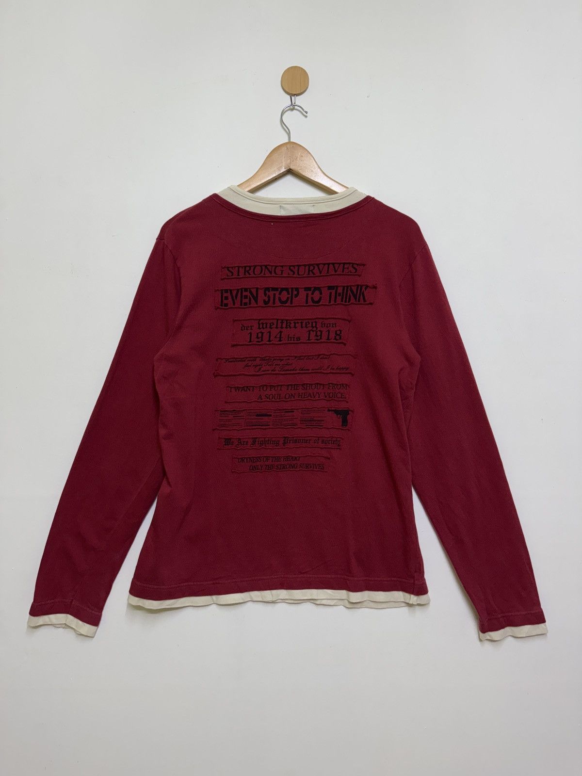 Hysteric Glamour In The Attic Poem Patches Half Zipper Long Sleeve Size US M / EU 48-50 / 2 - 2 Thumbnail