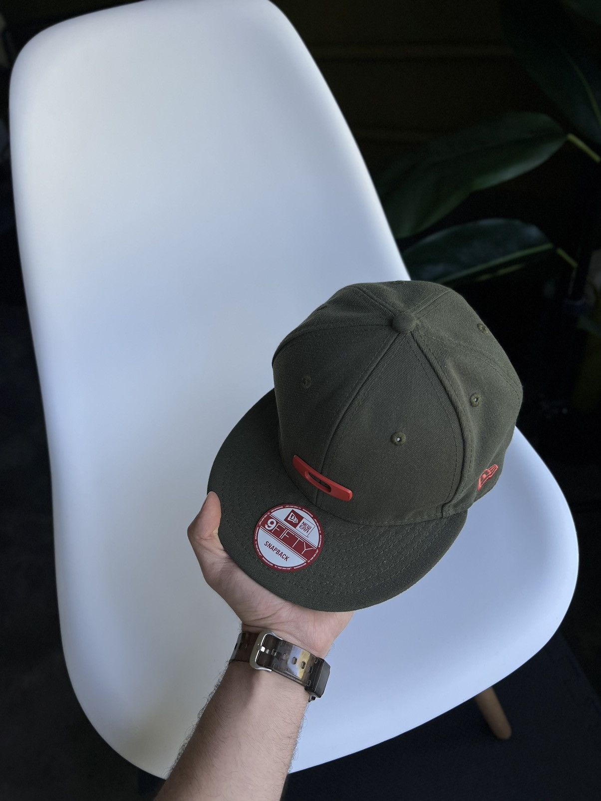 New Era × Oakley Oakley x New Era 9Fifty Snapback Hat Khaki Red 3D Logo Size ONE SIZE - 8 Thumbnail