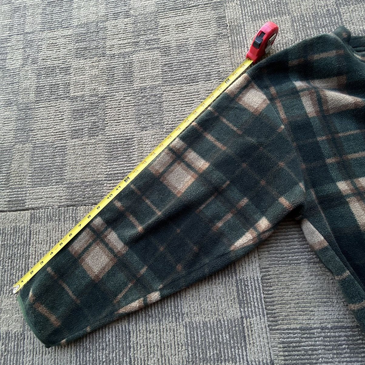 Nautica Vtg 90’s Nautica Green/Brown Plaid Fleece Pullover Size US L / EU 52-54 / 3 - 6 Thumbnail