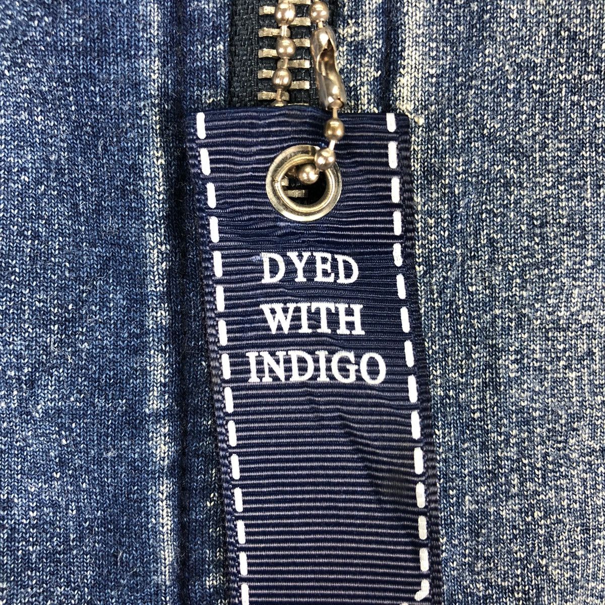 Japanese Brand Vintage Indigo Blue Dyed Zipper Sweater Hoodie by Baycrest Size US M / EU 48-50 / 2 - 9 Thumbnail