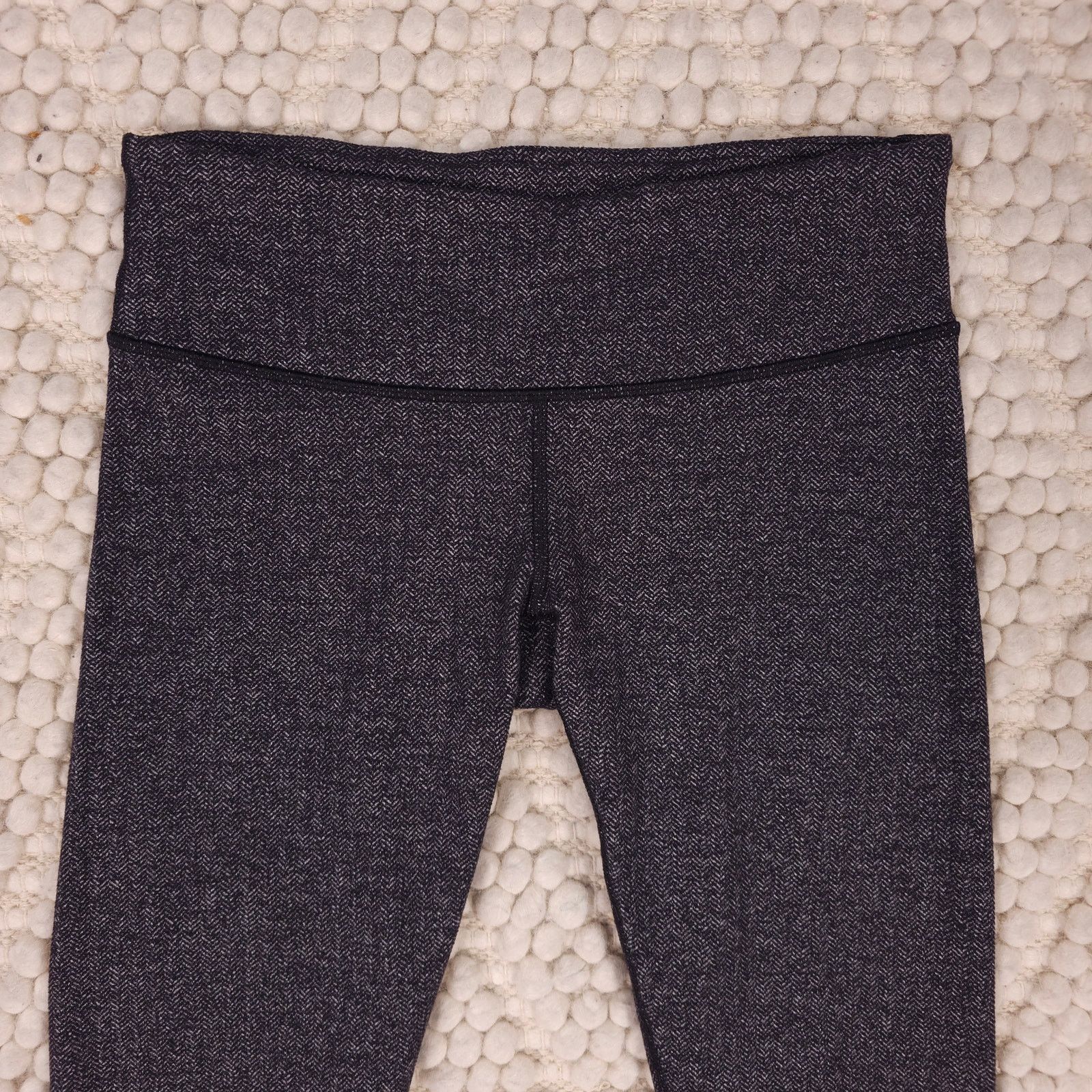 Lululemon Lululemon Wunder Under Pant Heathered Herringbone Black Sz 8 Size 30" / US 8 / IT 44 - 2 Thumbnail