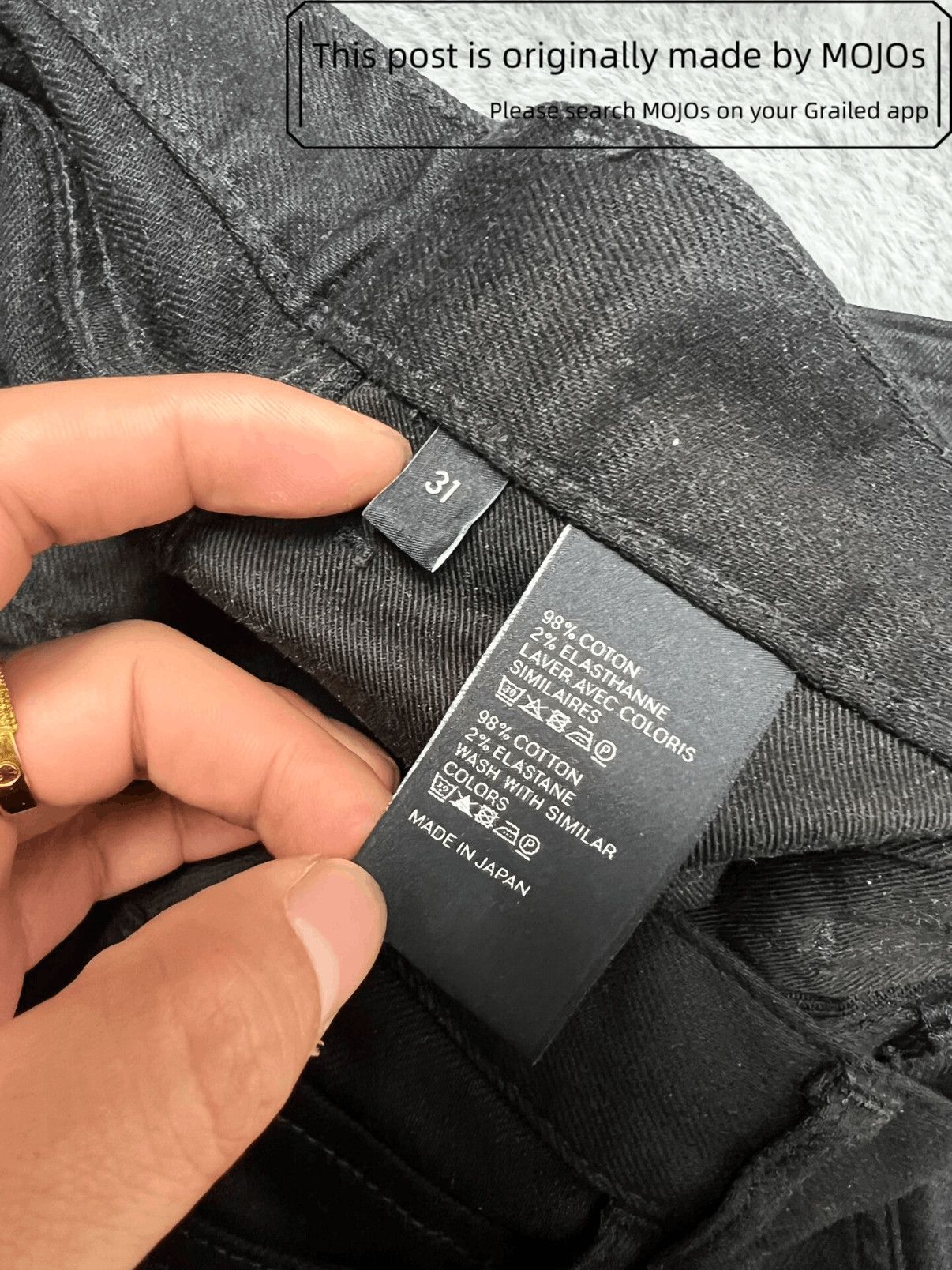 Celine Sz 31 Celine 23SS Basic Denim Black mojos4031 Size US 31 - 4 Thumbnail