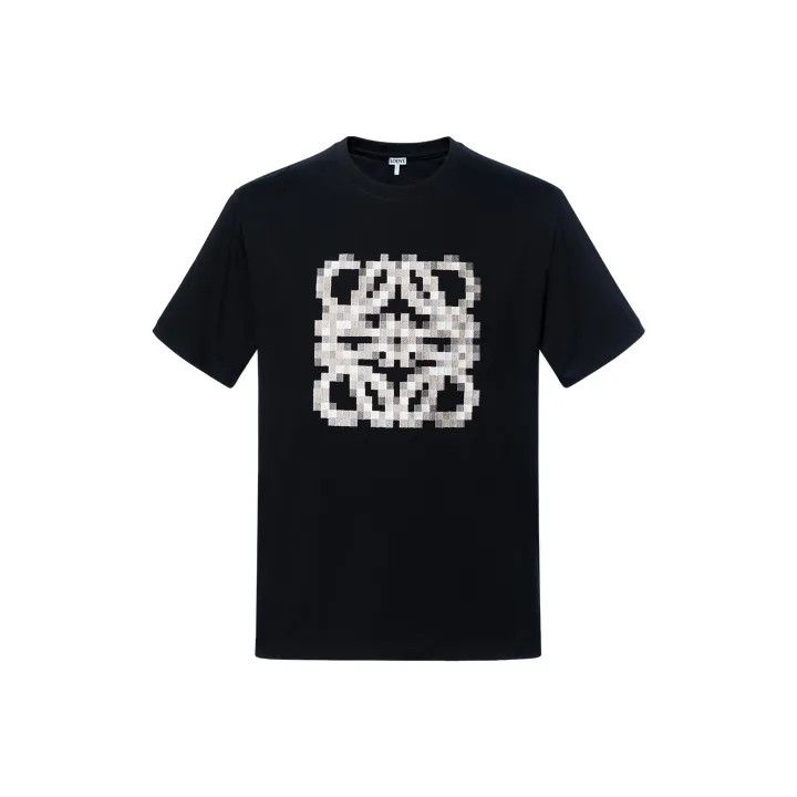 Loewe Loewe Pixel Pattern Embroidered Short Sleeve T-Shirt Size US L / EU 52-54 / 3 - 1 Thumbnail