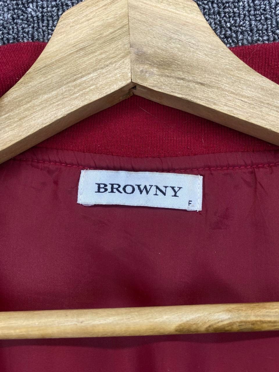 Japanese Brand Vintage Browny U.S Air Force Military Red Bomber Jacket Size M / US 6-8 / IT 42-44 - 7 Thumbnail