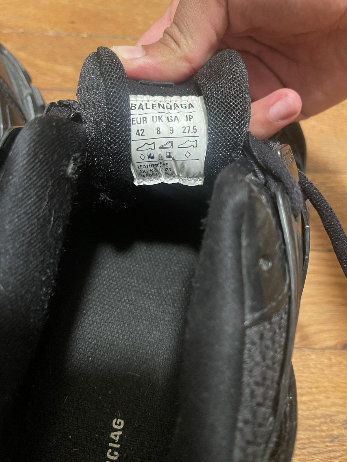 Balenciaga Balenciaga Track “Black Pattened” Size US 9.5 / EU 42-43 - 4 Thumbnail
